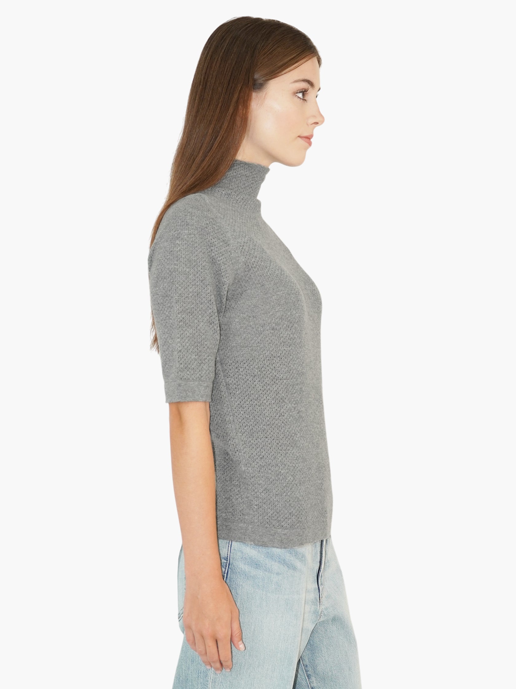 Cashmere Mock Neck Sweater