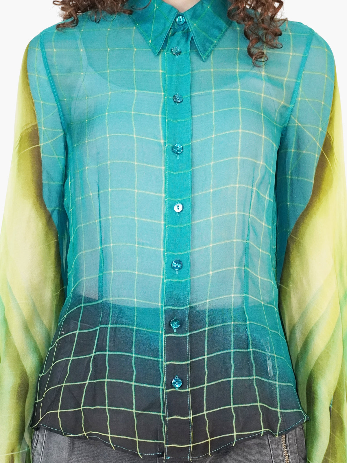 Silk Grid Top