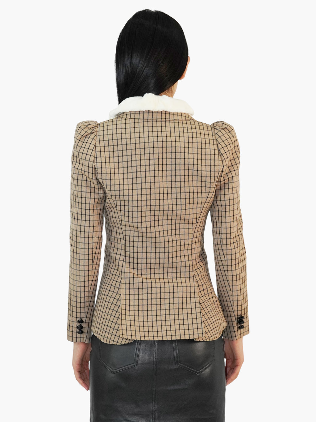 Wool Grid Blazer