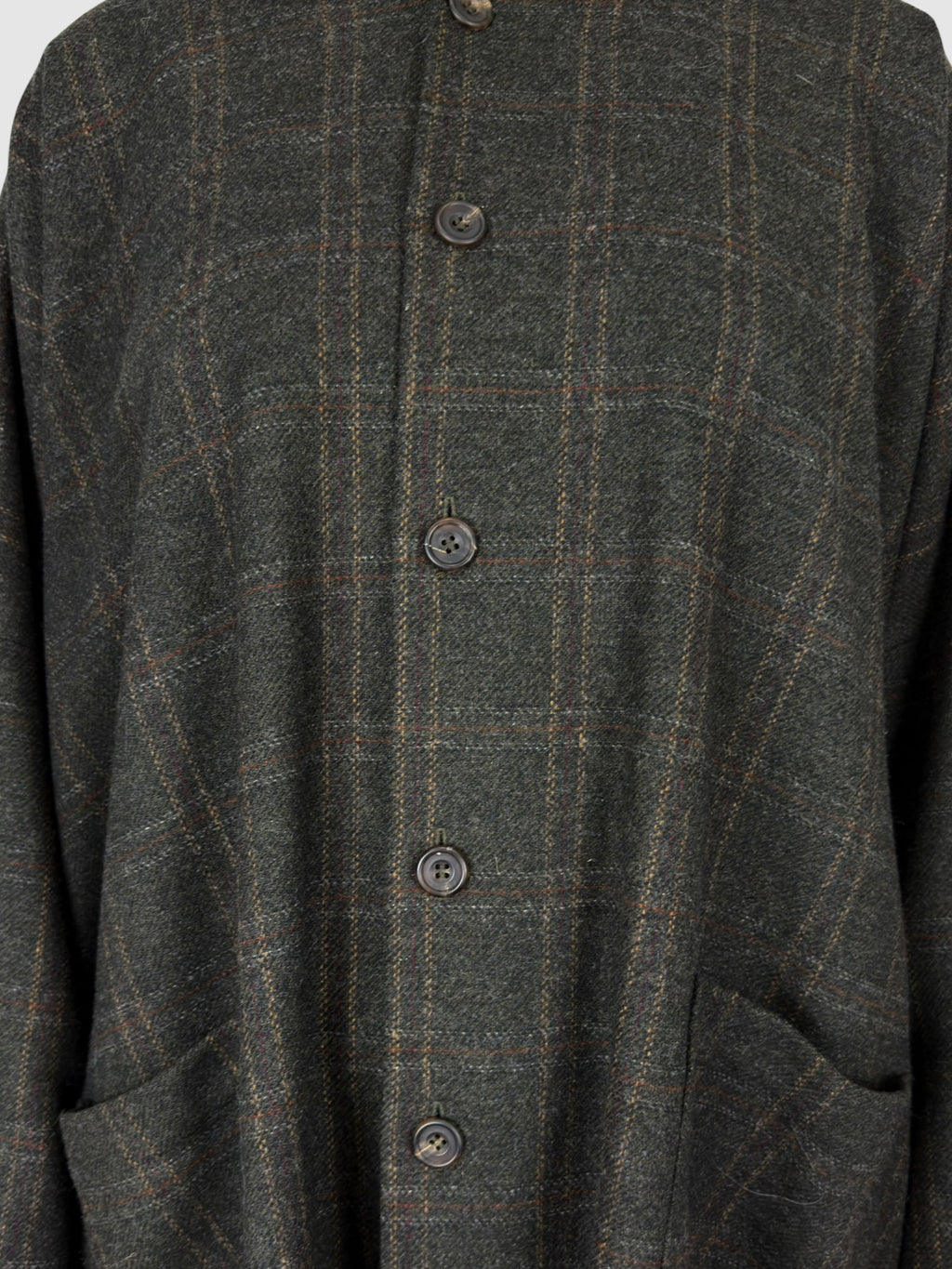 Wool Plaid Coat