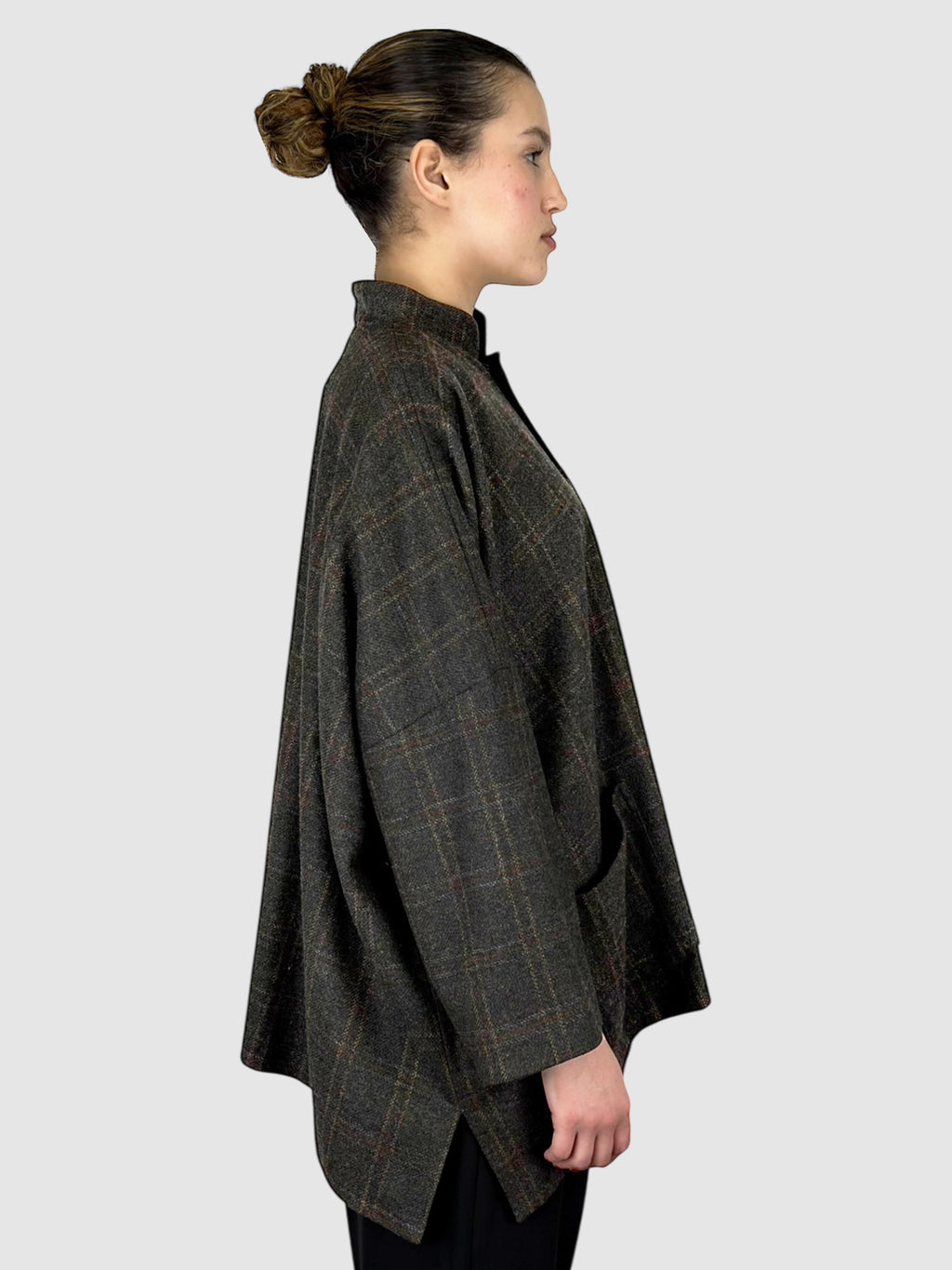 Wool Plaid Coat