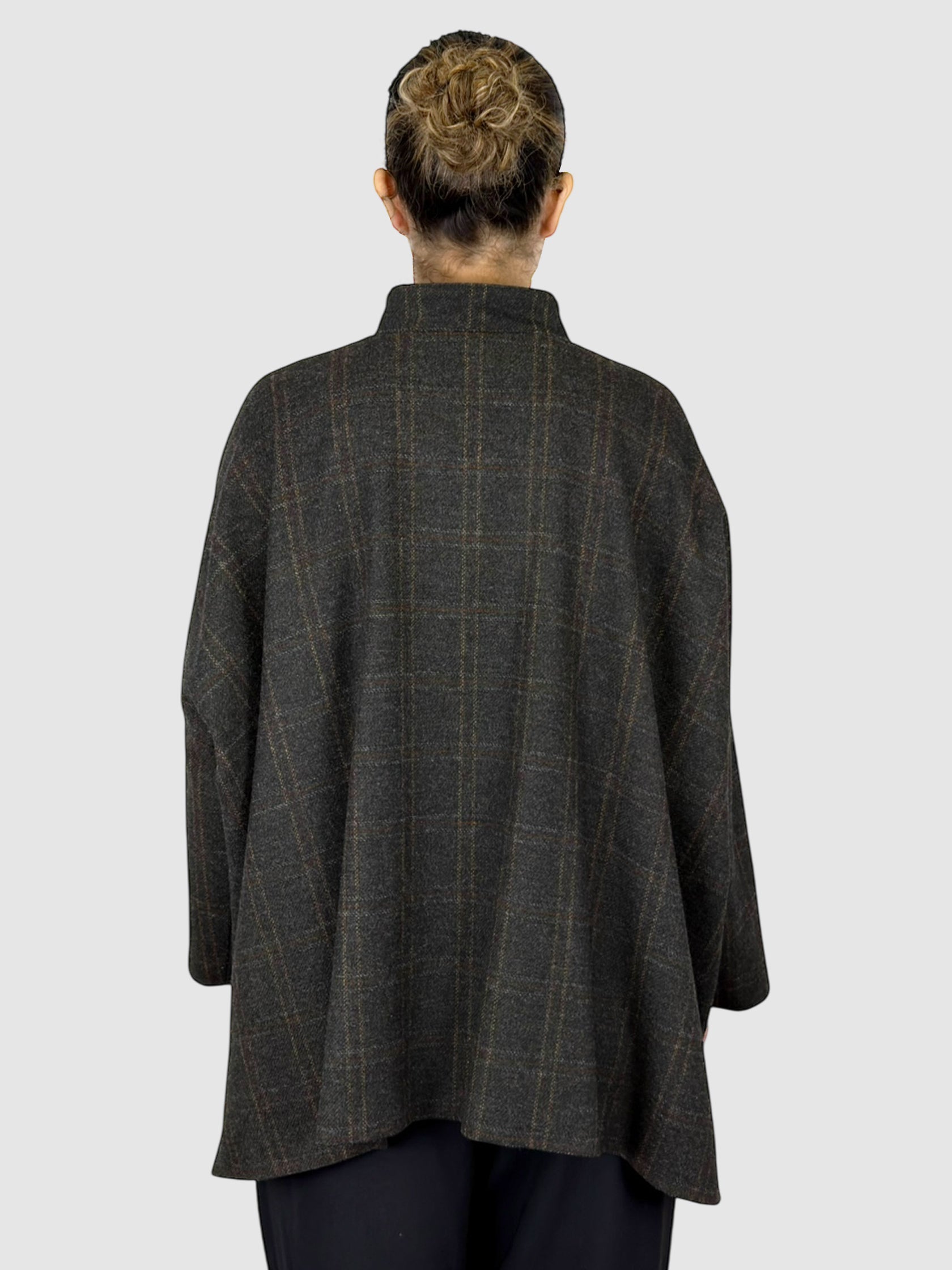 Wool Plaid Coat