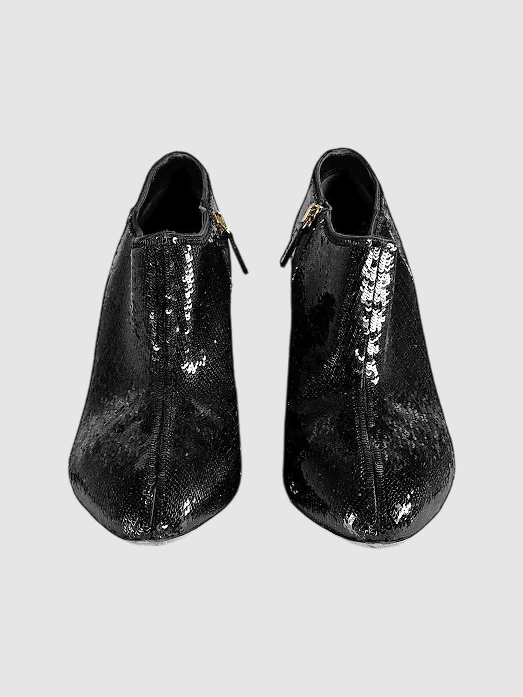 Sequinned Ankle Bootie Pumps