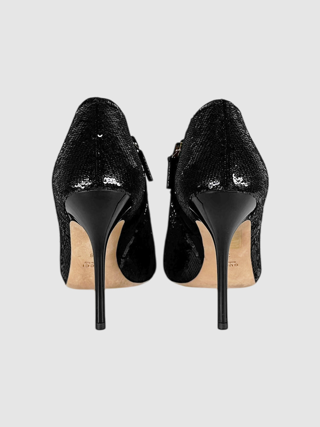 Sequinned Ankle Bootie Pumps