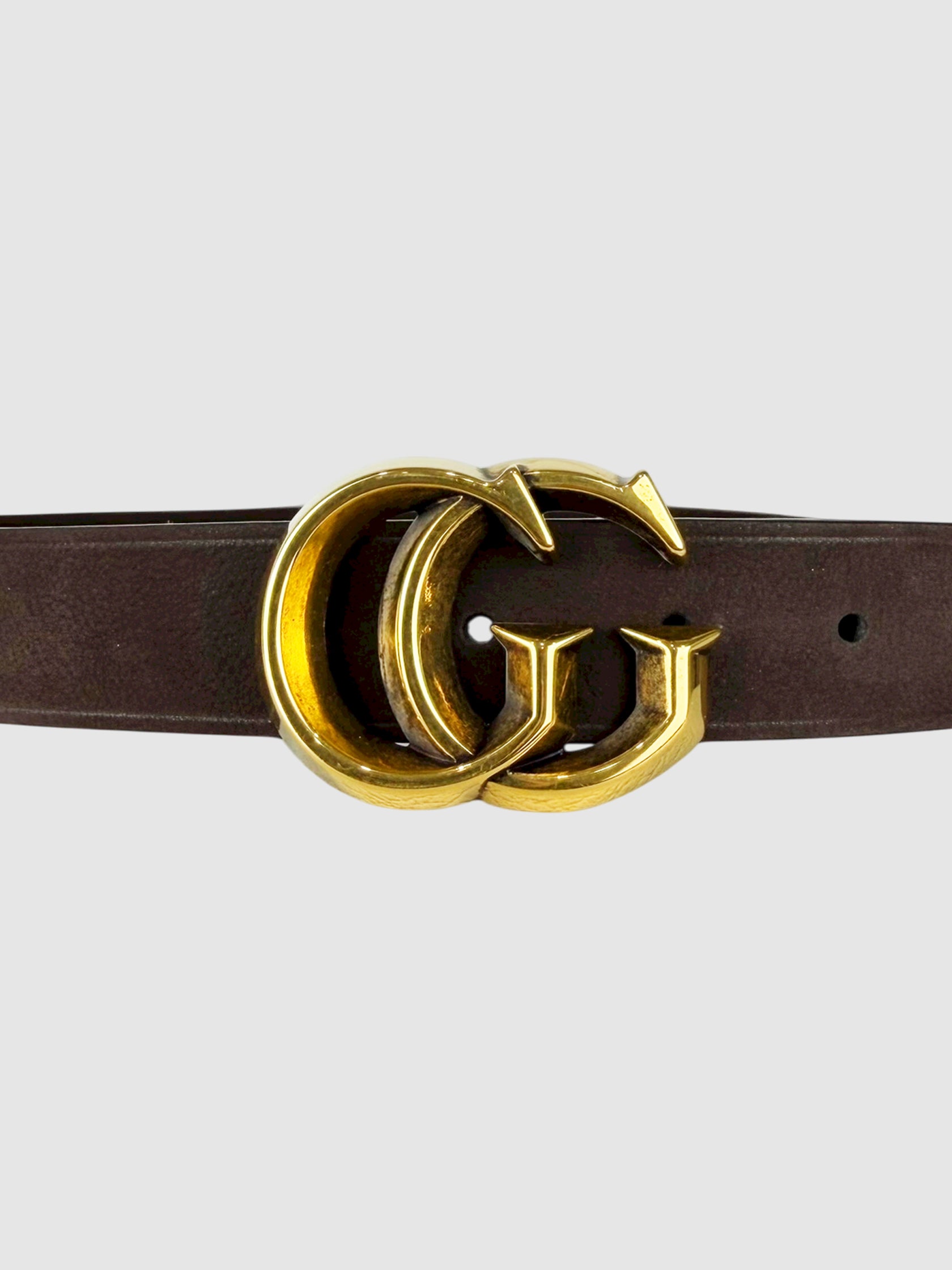 Leather GG Belt