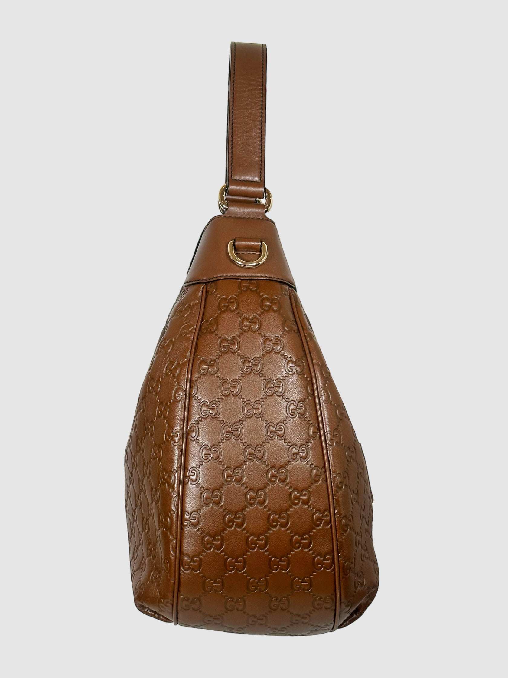 GG Signature Medium Emily Flap Hobo Bag