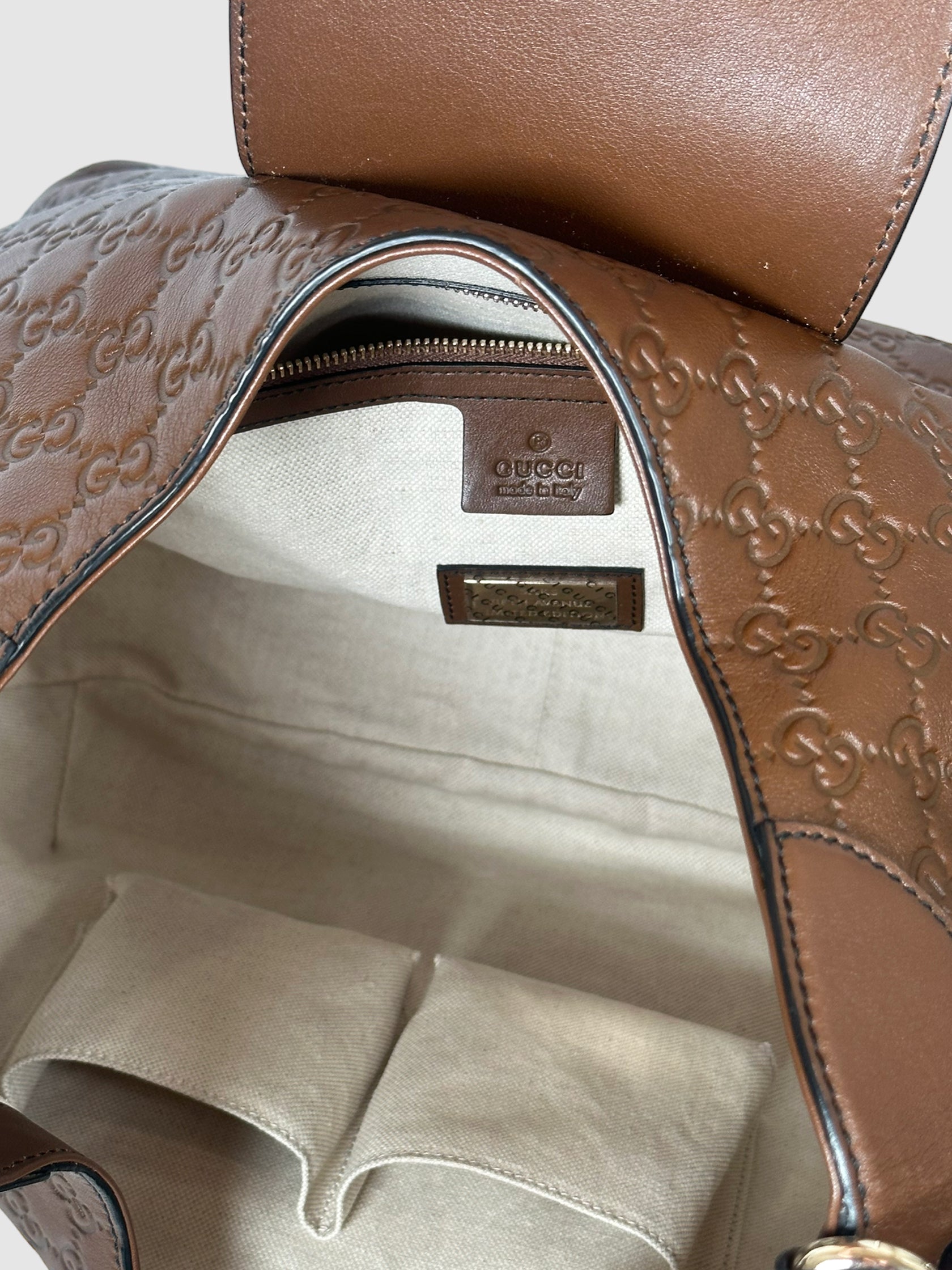 GG Signature Medium Emily Flap Hobo Bag