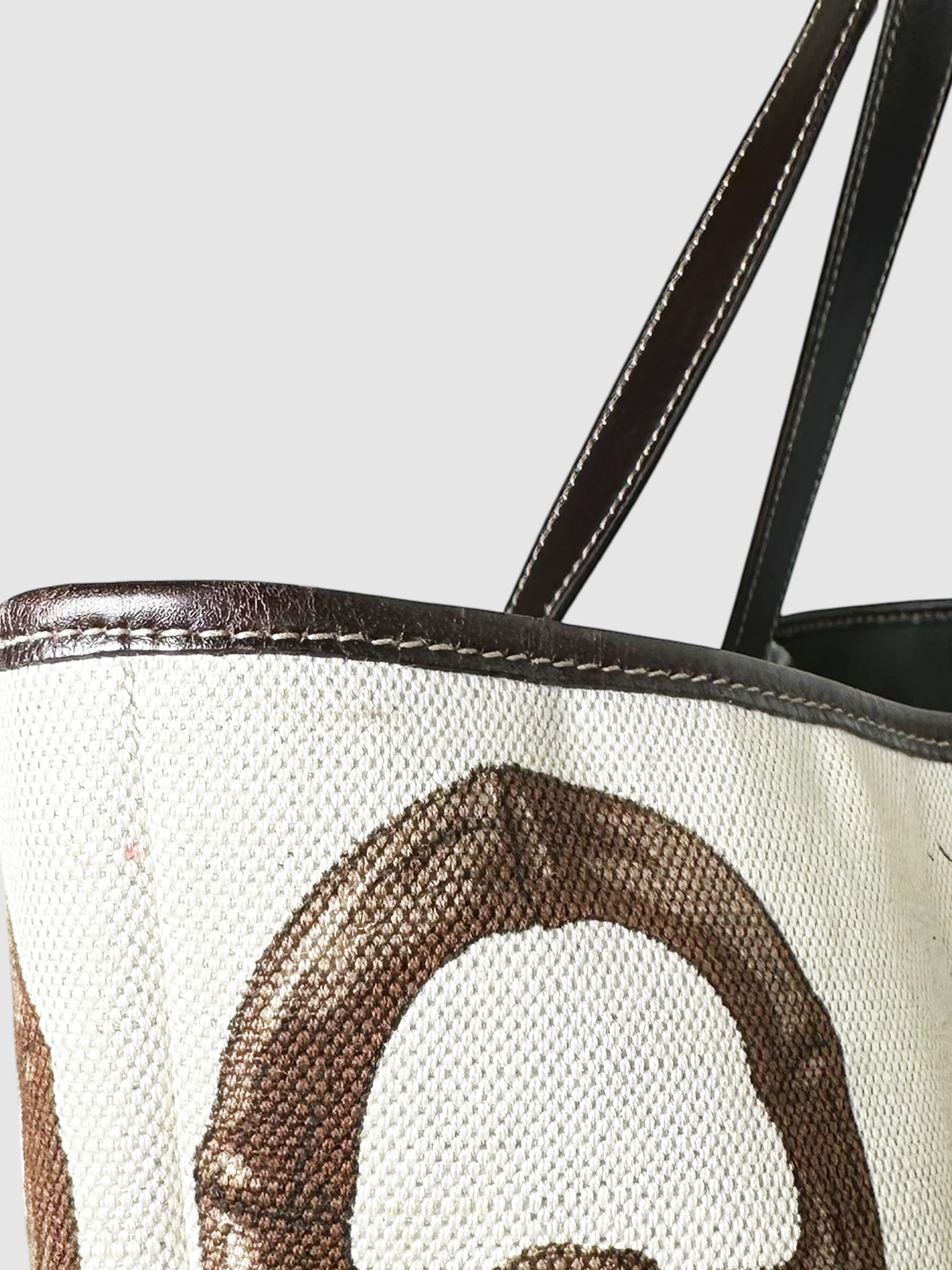 Horsebit Print Tote