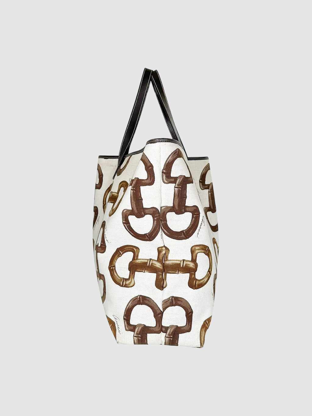 Horsebit Print Tote