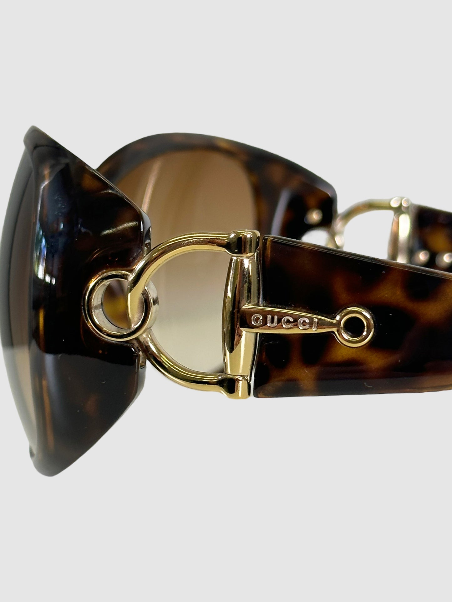 Gucci Horsebit Accent Oversized Sunglasses