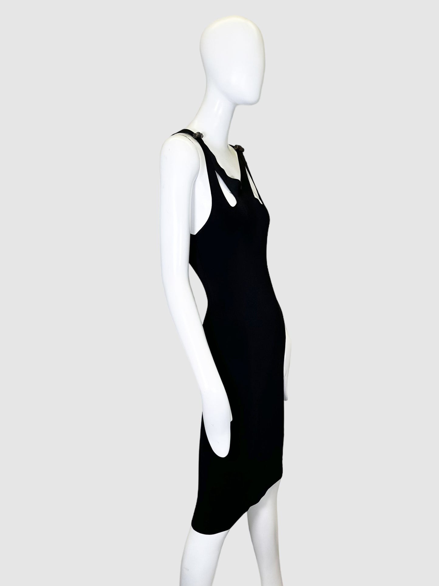 Bamboo Bodycon Dress - Size XS