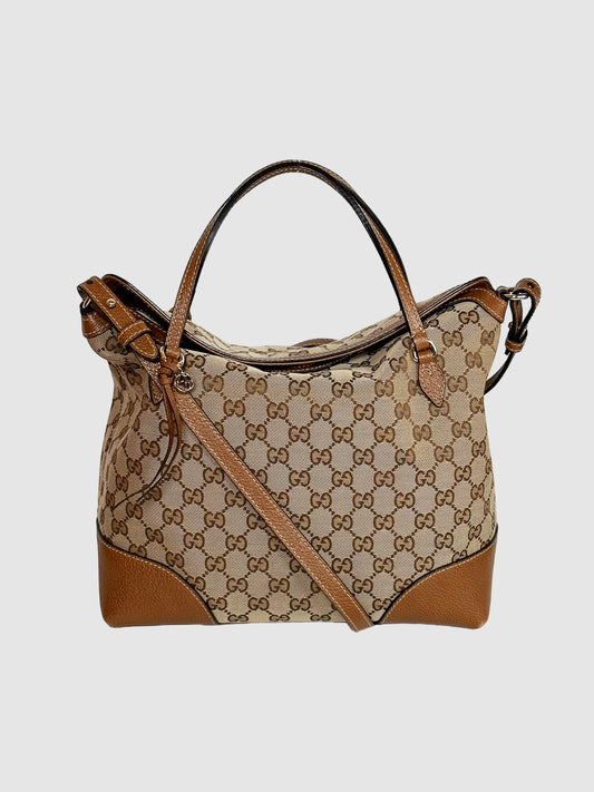 GG Canvas Medium Bree Bag