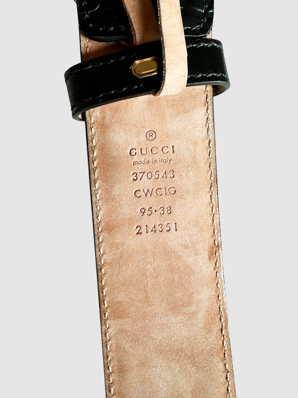 Guccissima Monogram Belt