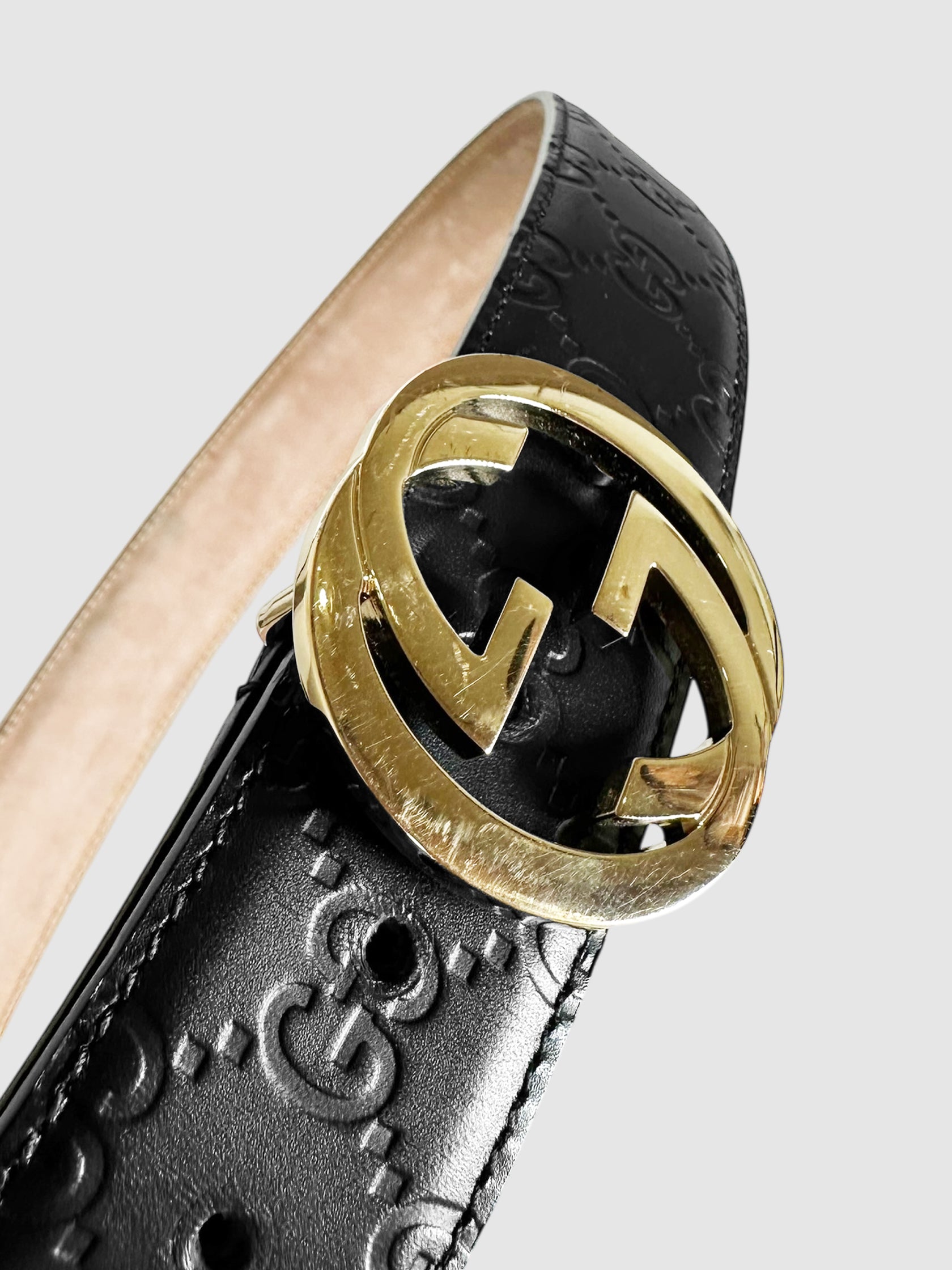 Guccissima Monogram Belt