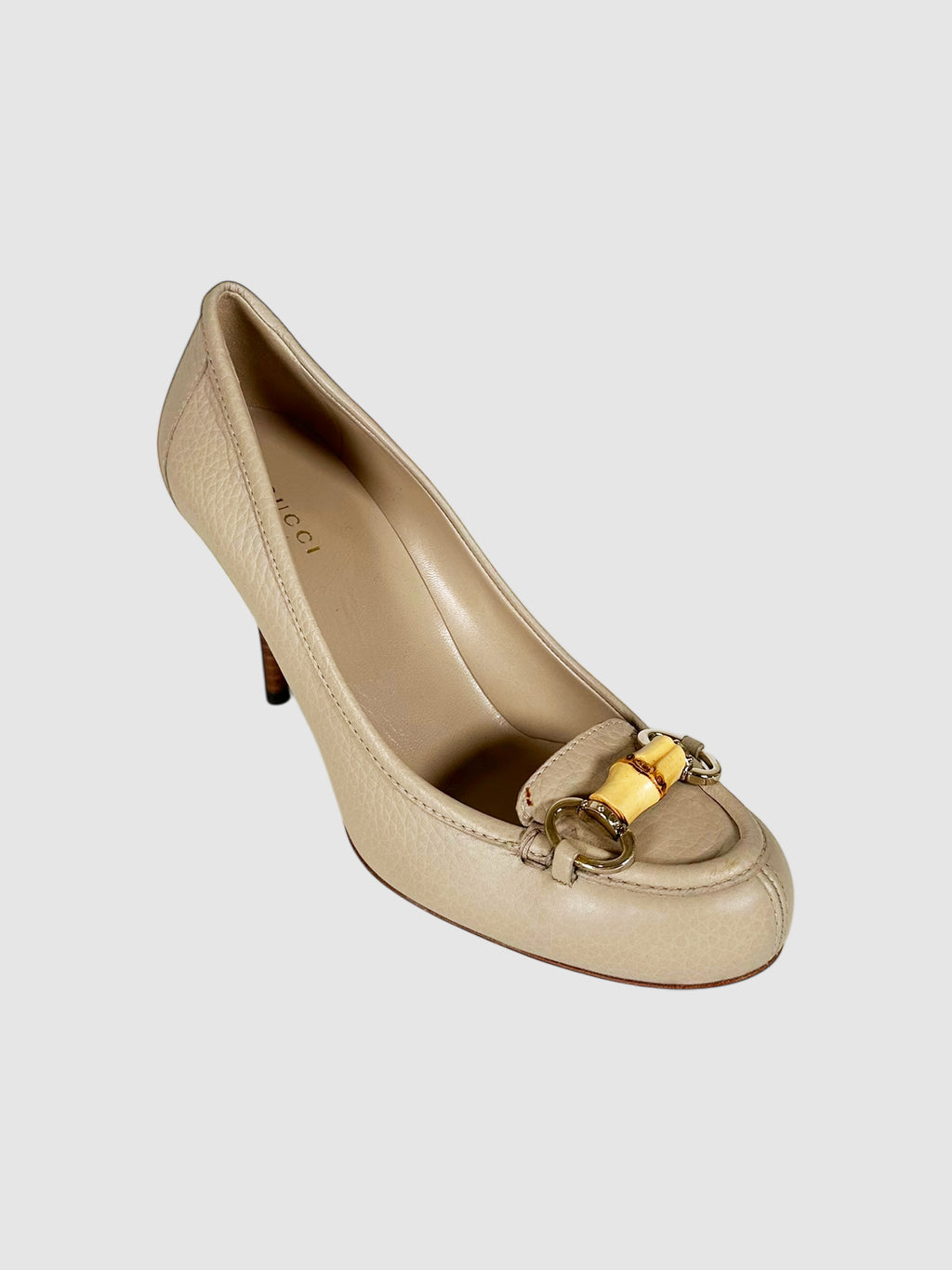 Bamboo Horsebit Pumps - Size 38.5