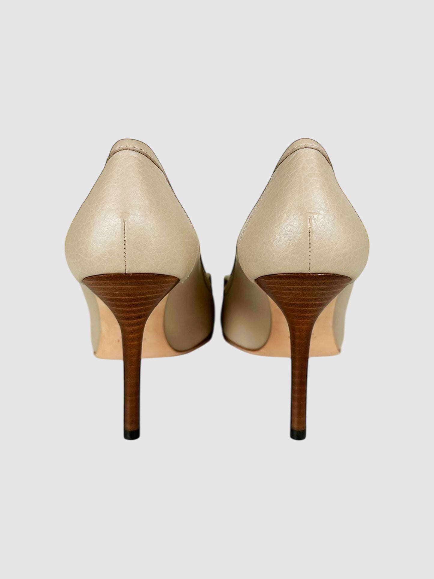 Bamboo Horsebit Pumps - Size 38.5