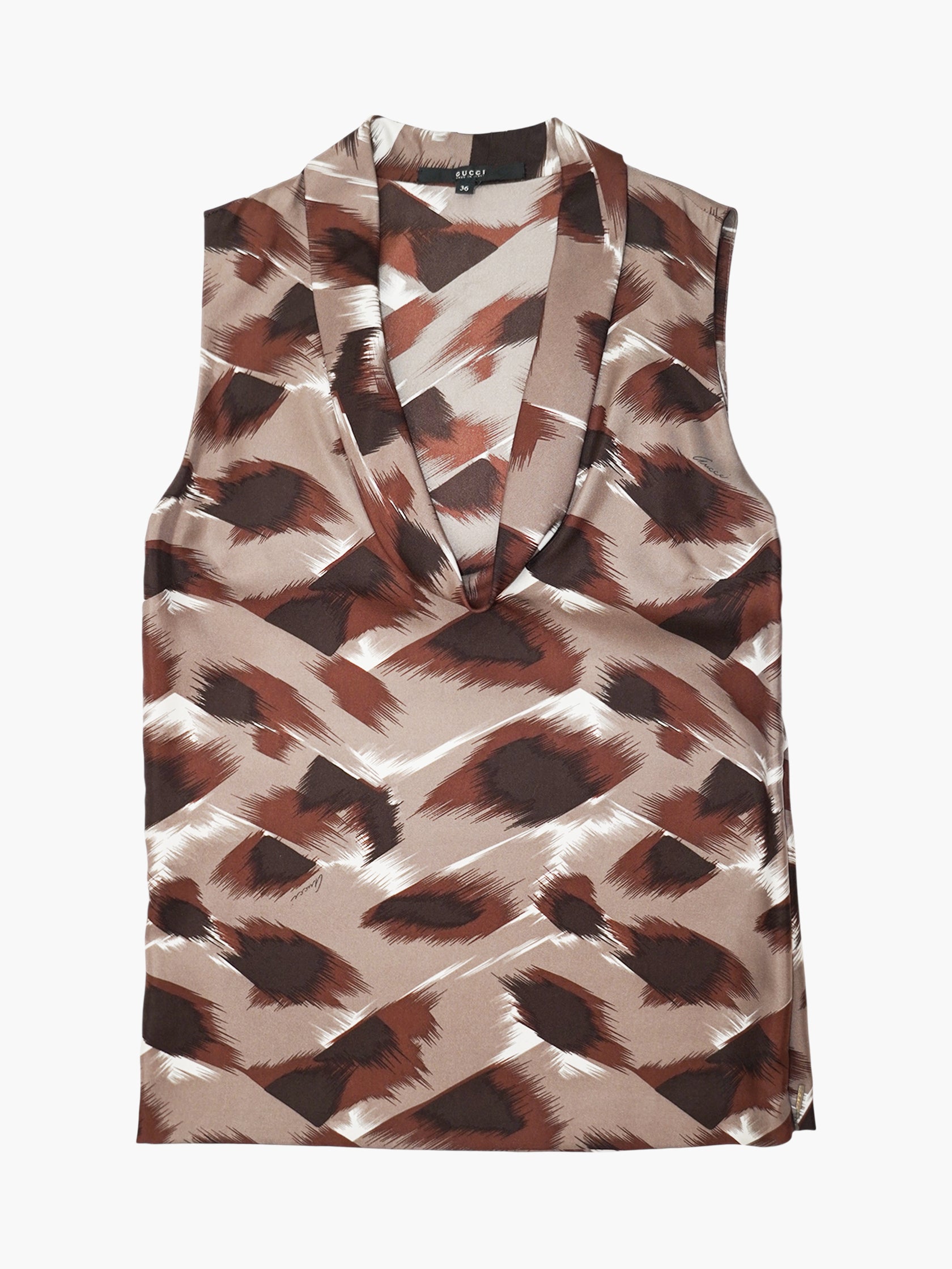 Printed Silk Top