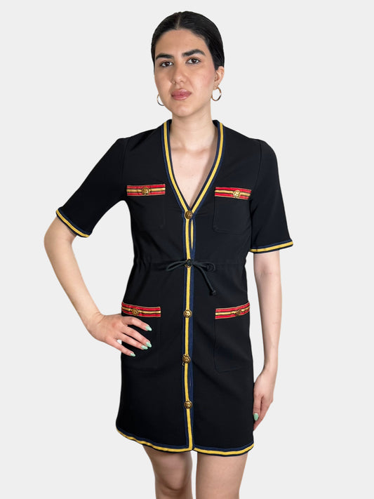 Stripe Trim Dress