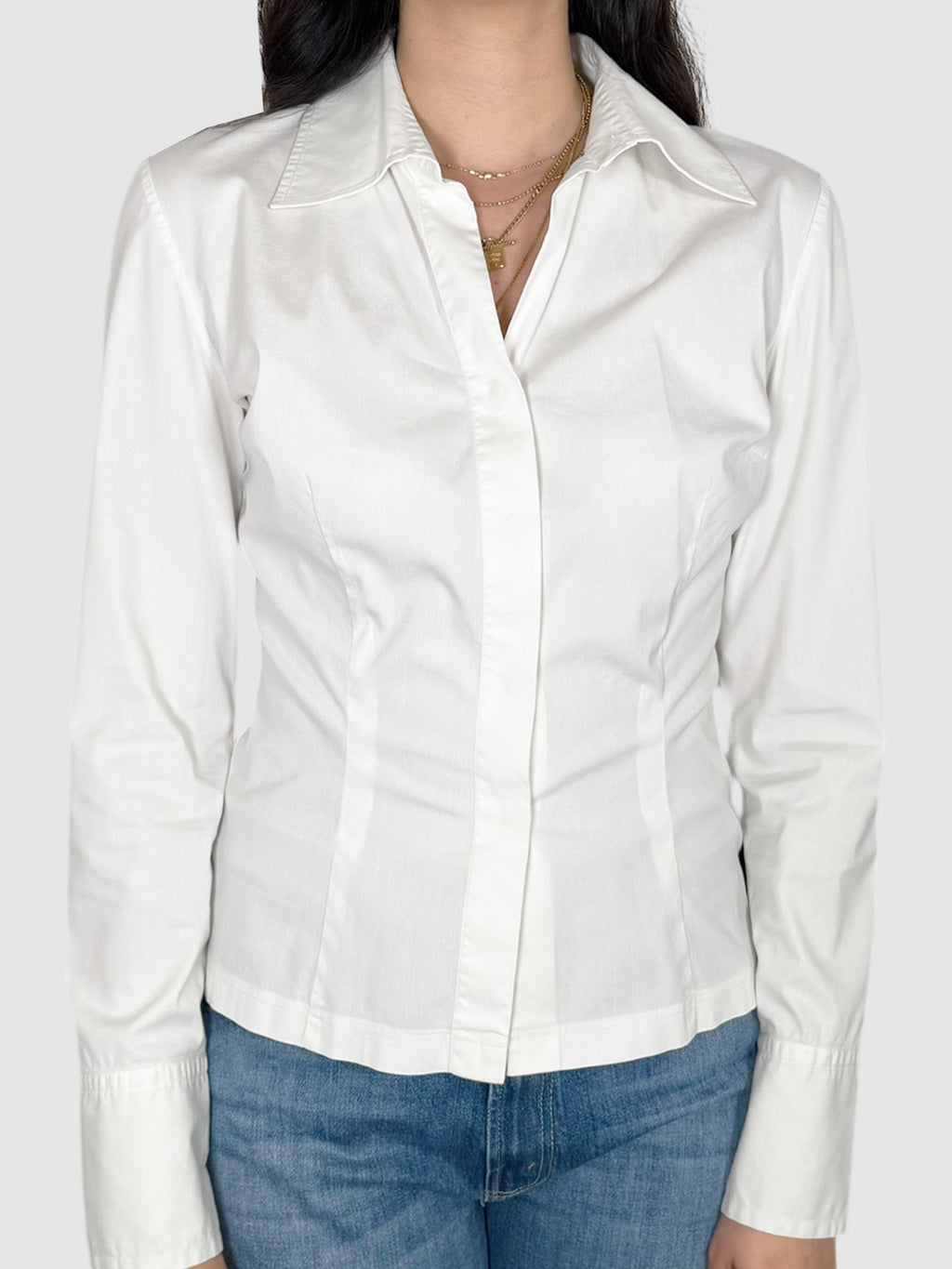 Tailored Button-Up Top