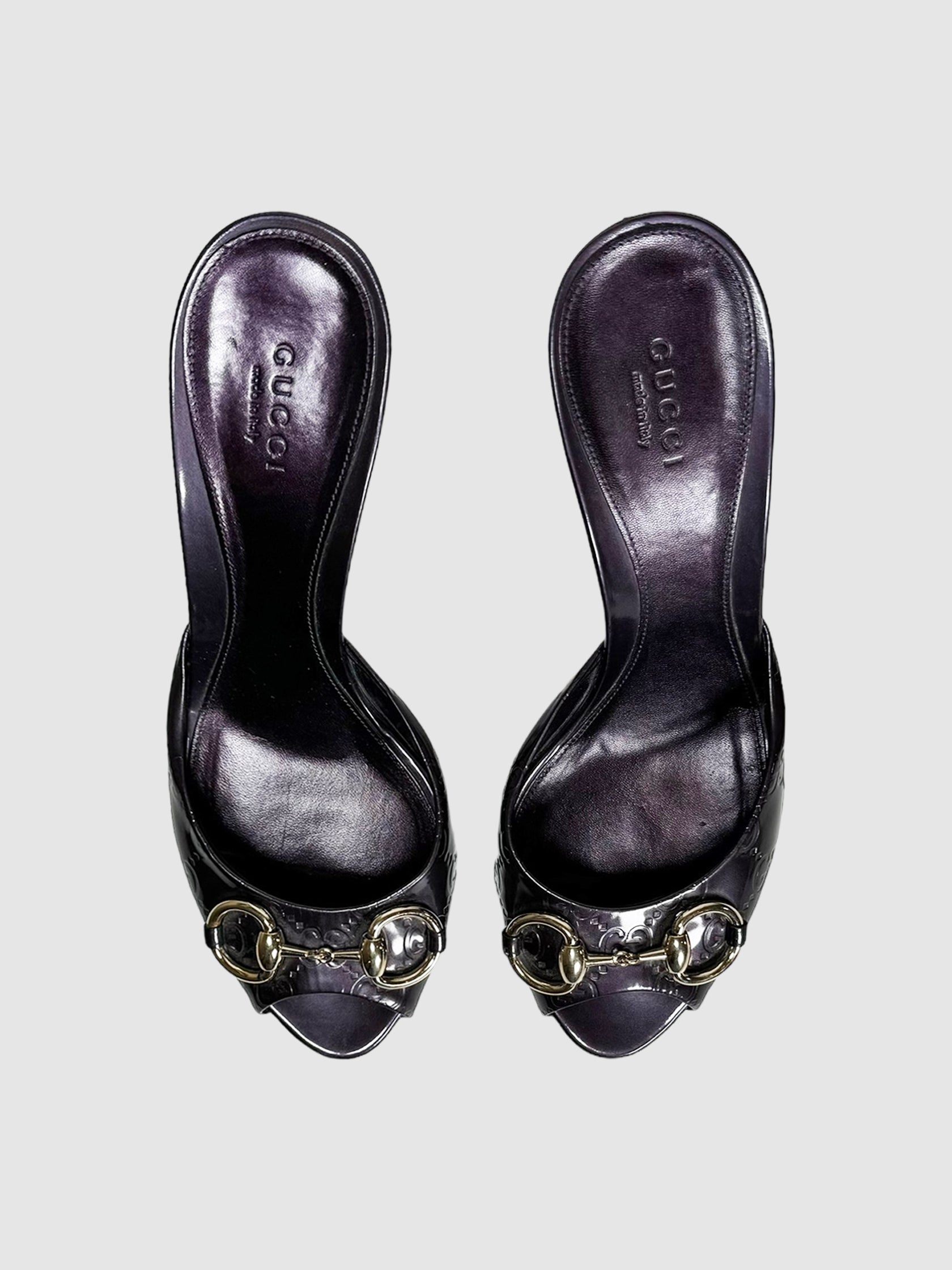 Guccissima Patent Leather Pumps - Size 37