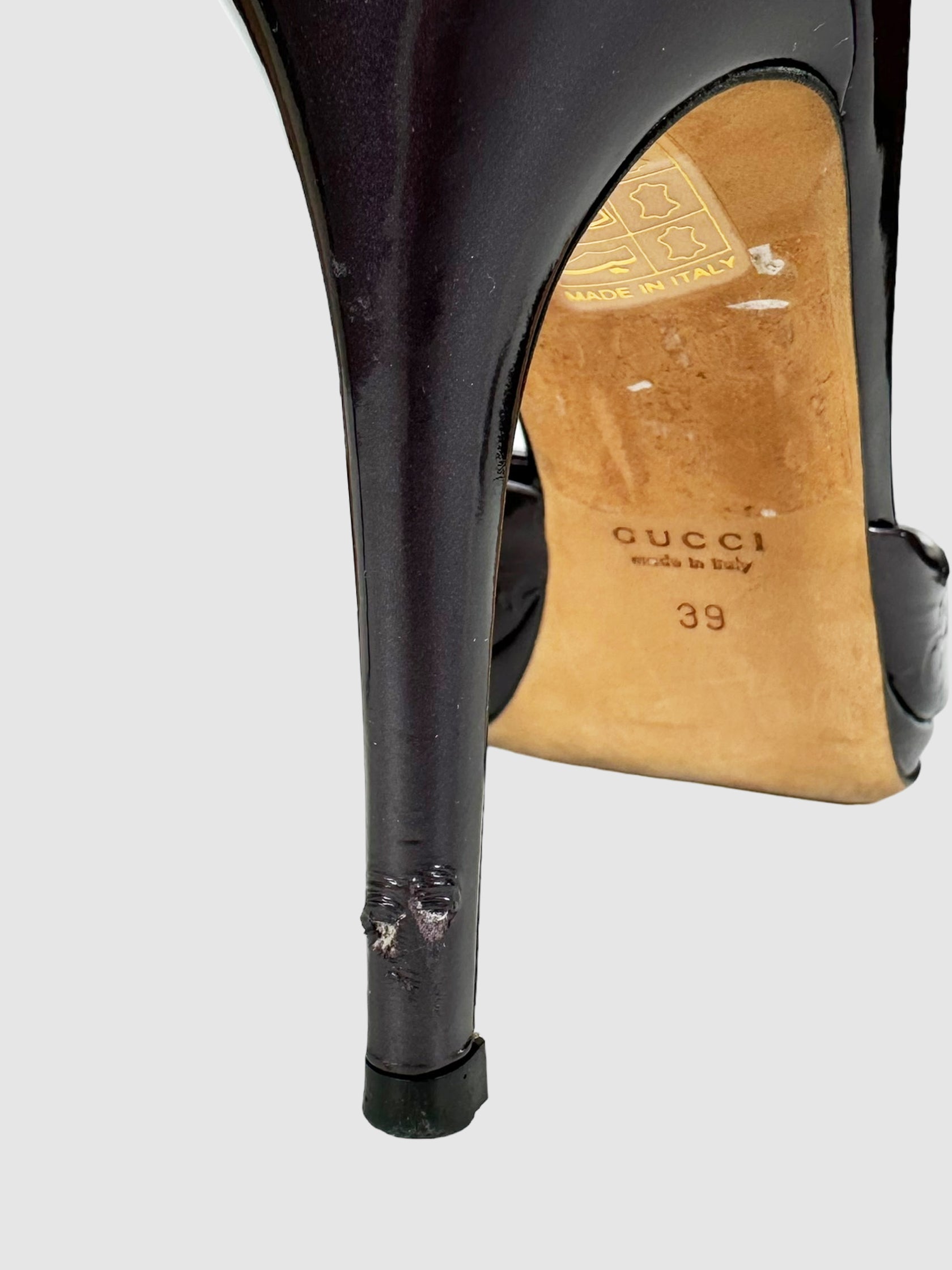 Guccissima Patent Leather Pumps - Size 37