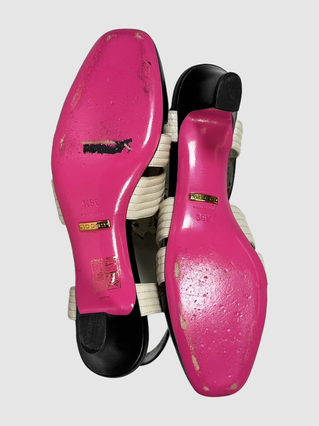 GG T-Strap Slingback Pumps - Size 36.5