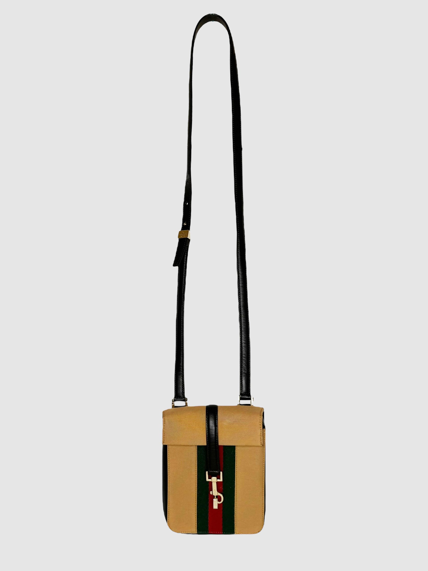 Gucci Web Stripe Crossbody Bag Consignment Secondhand Designer Luxury Resale Toronto Trendy 