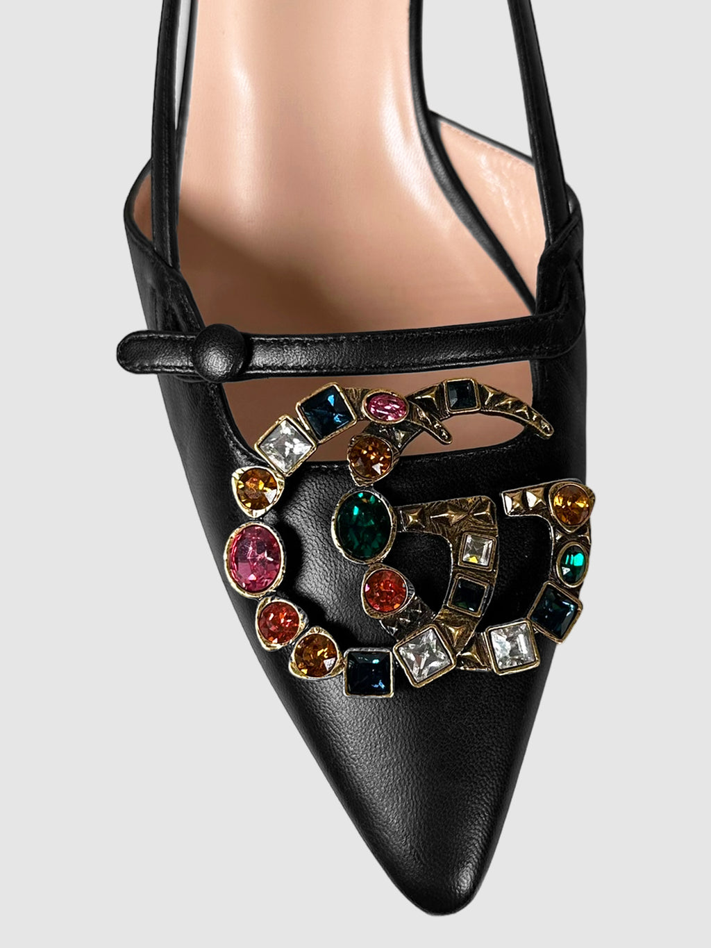 Crystal GG Kitten Heels - Size 37