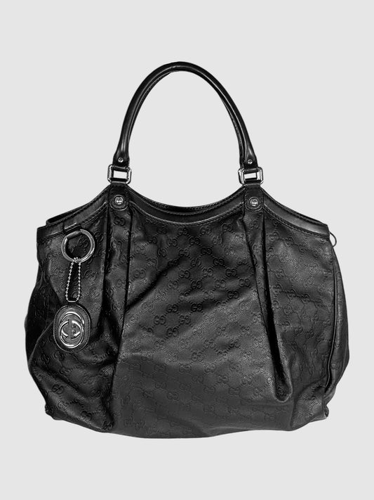 GG Leather Sukey Tote Bag