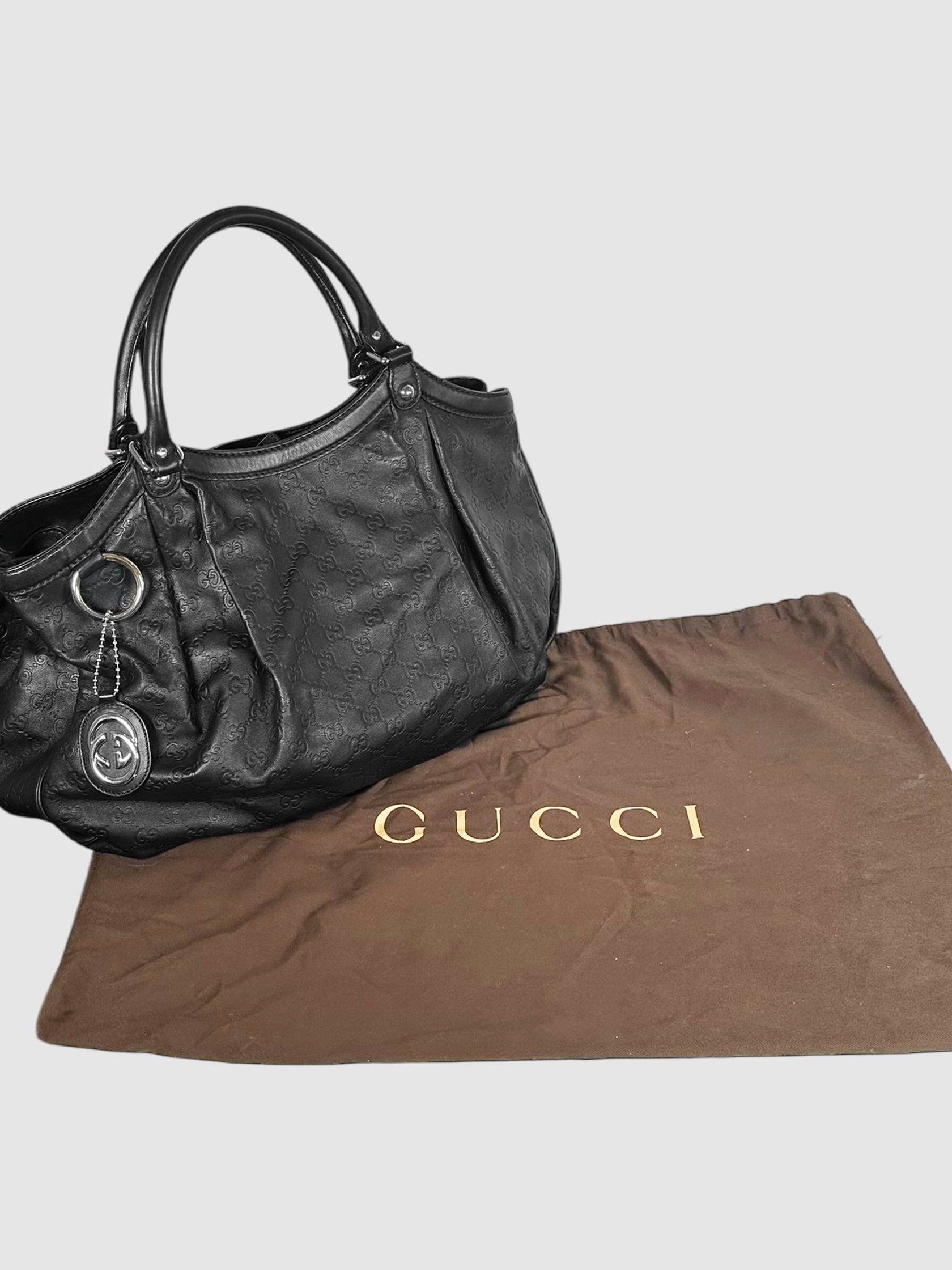 GG Leather Sukey Tote Bag