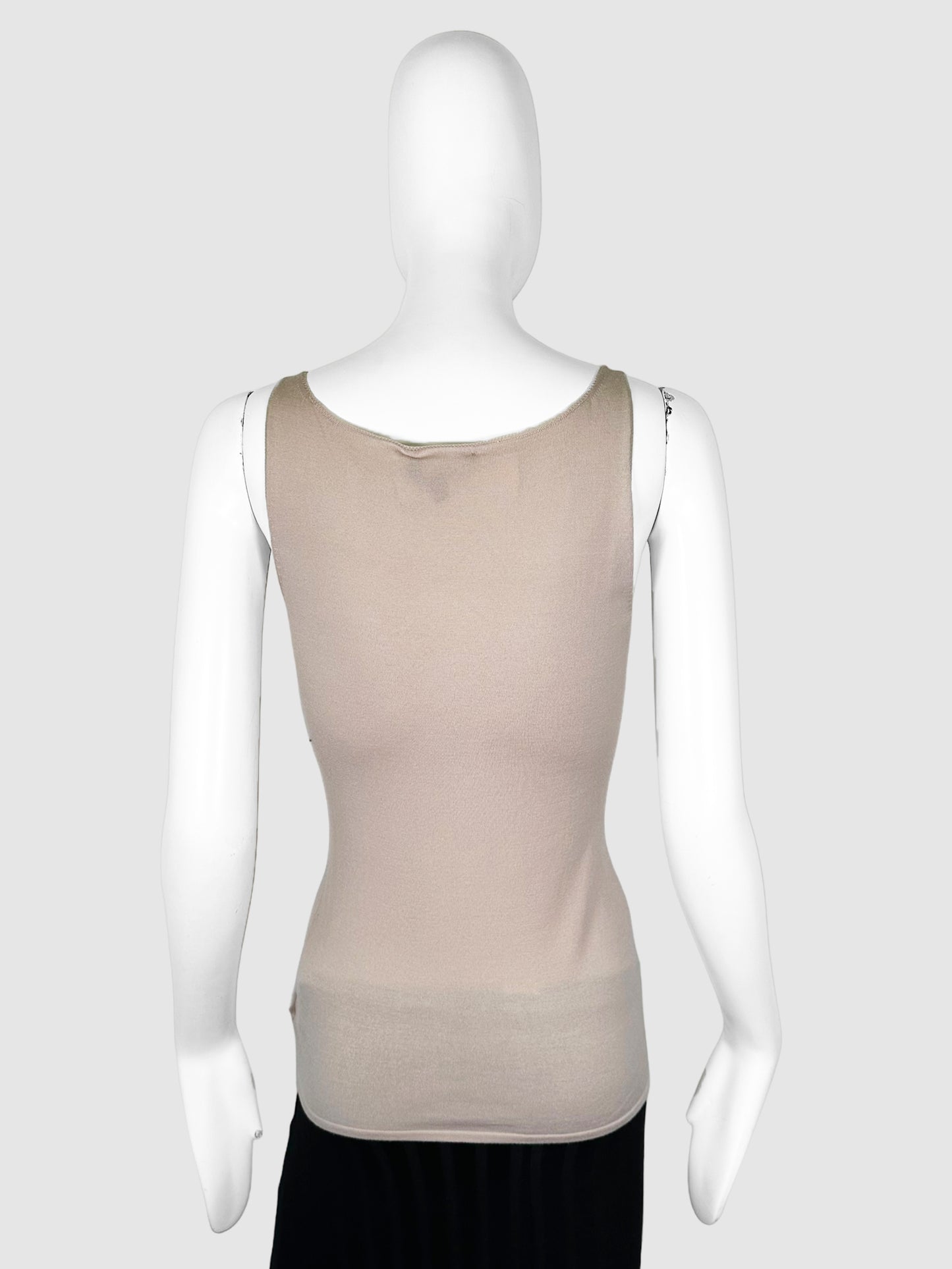 Sleeveless Knit Top - Size L