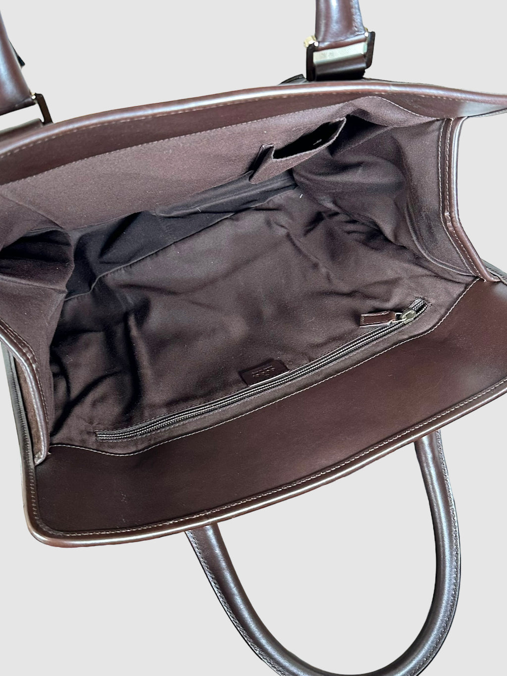 Suede Web Stripe Tote Bag