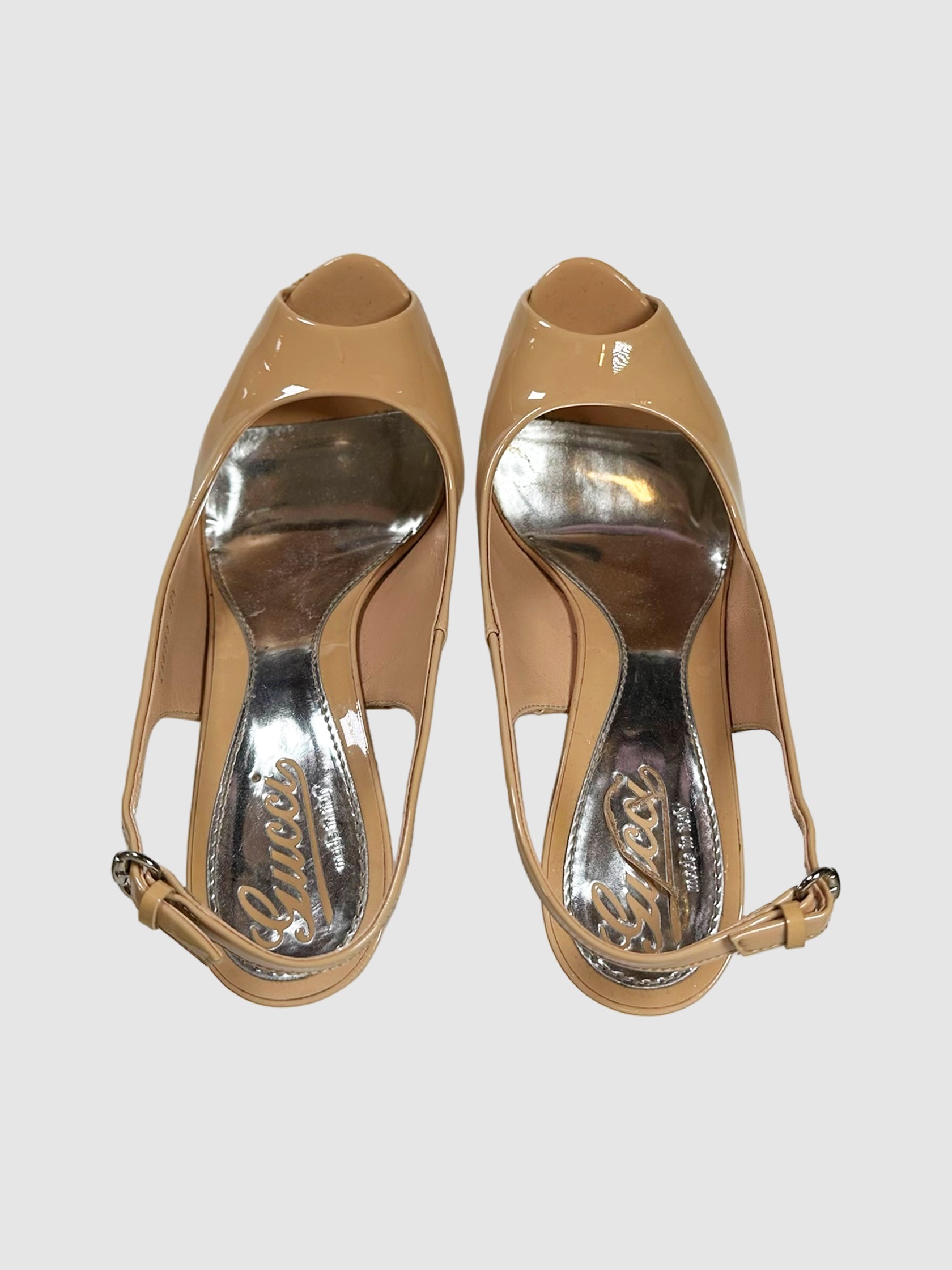 Wedge Platform Slingback Sandals - Size 7.5