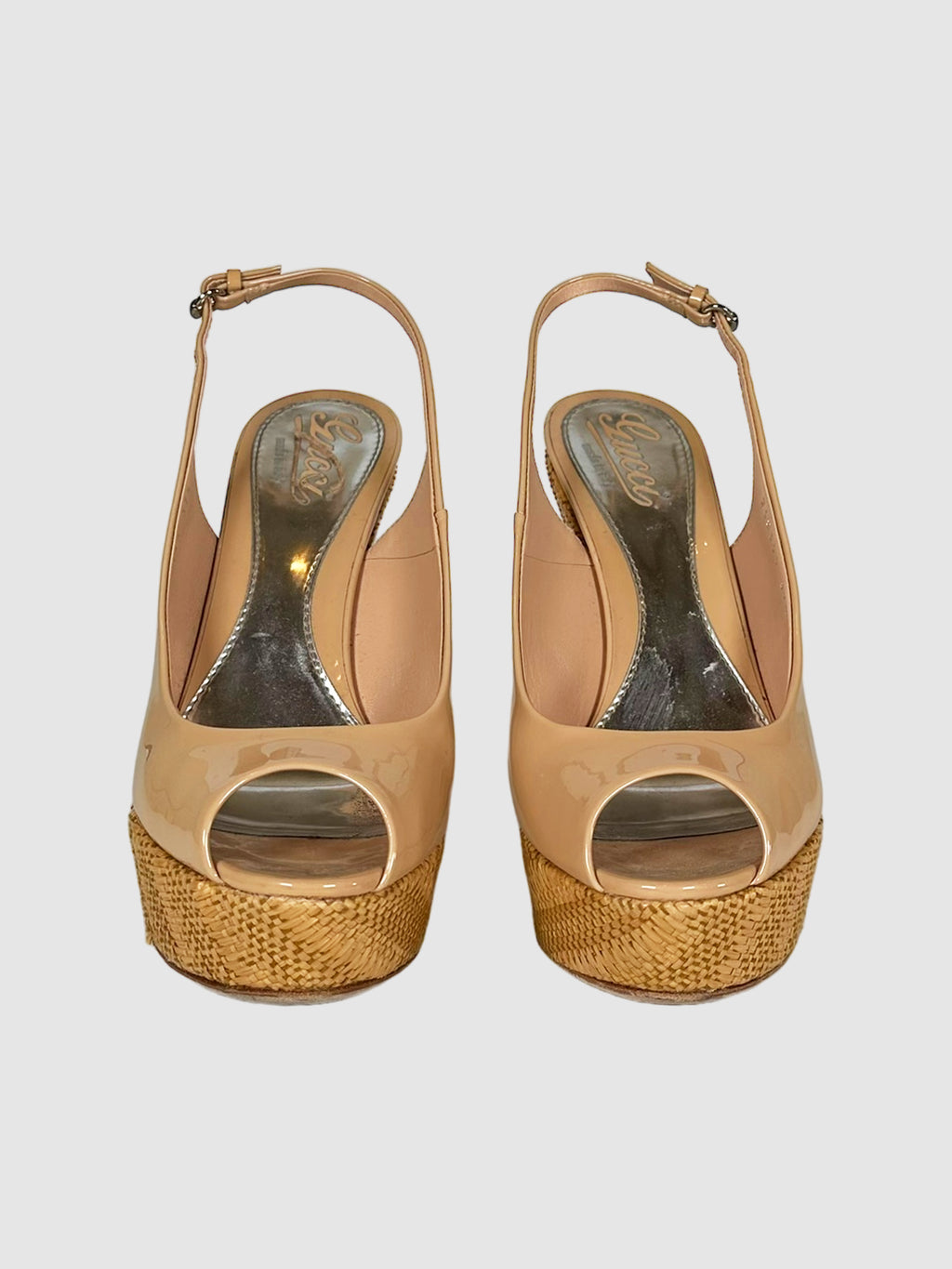 Wedge Platform Slingback Sandals - Size 7.5