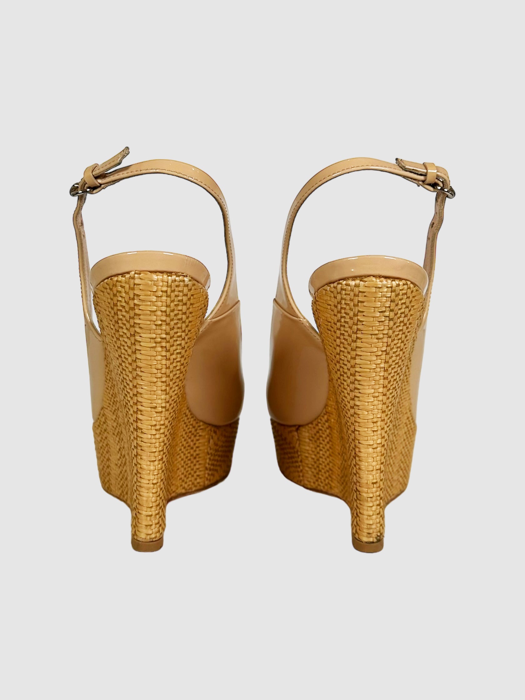 Wedge Platform Slingback Sandals - Size 7.5