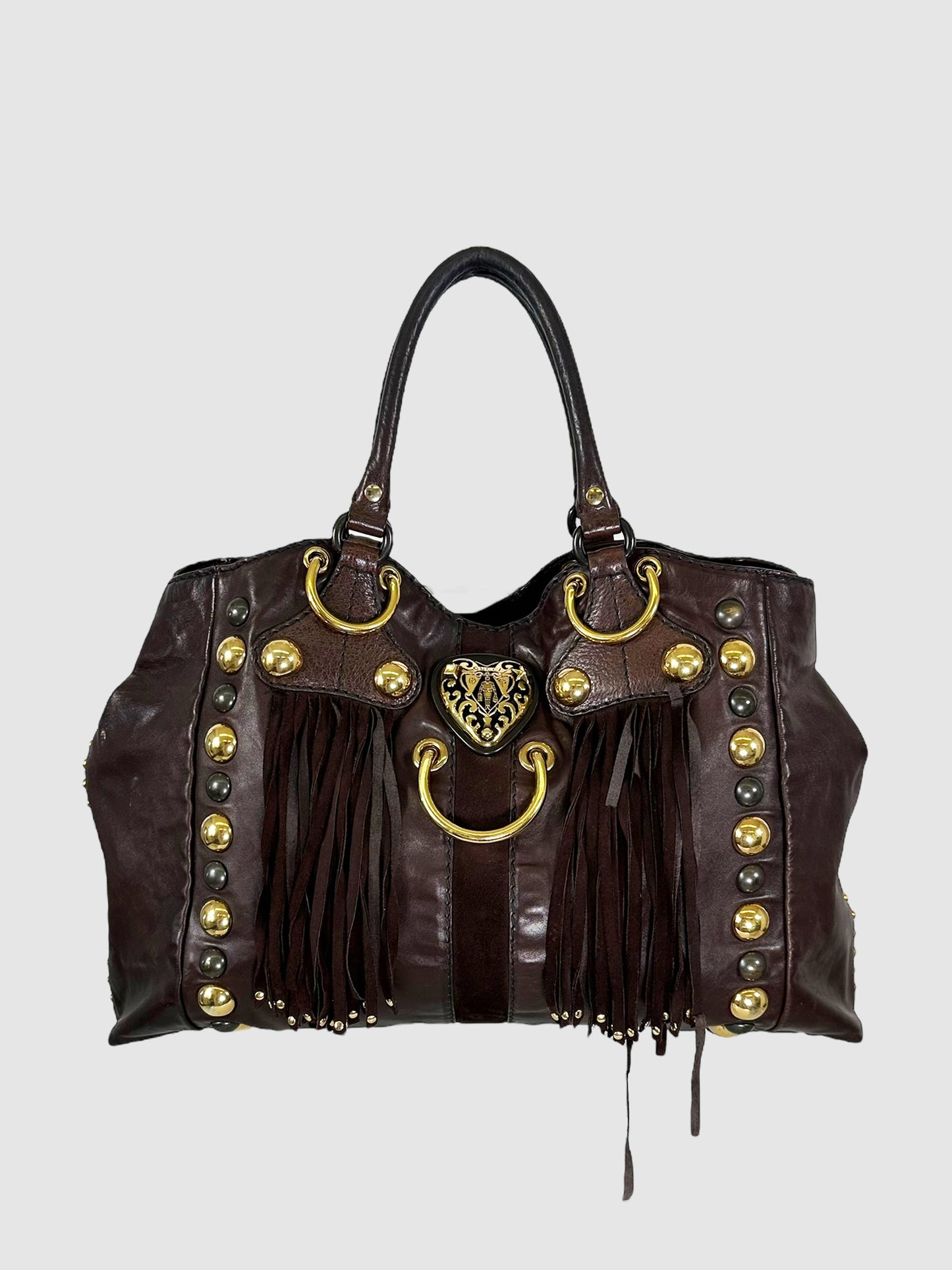 Large Babouska Fringed Tote Bag