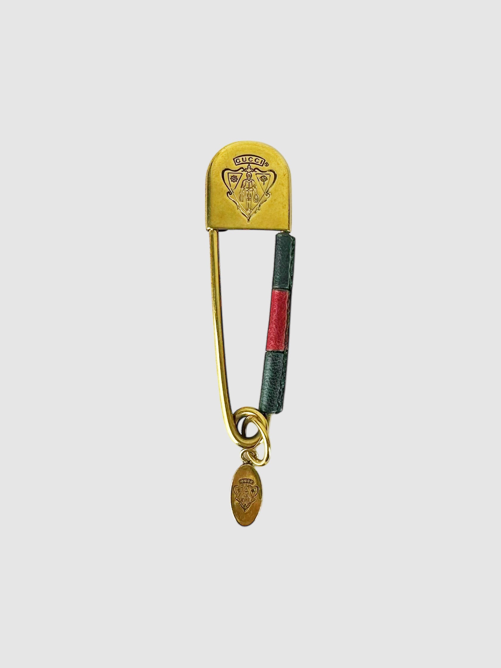 Web Safety Pin Keychain