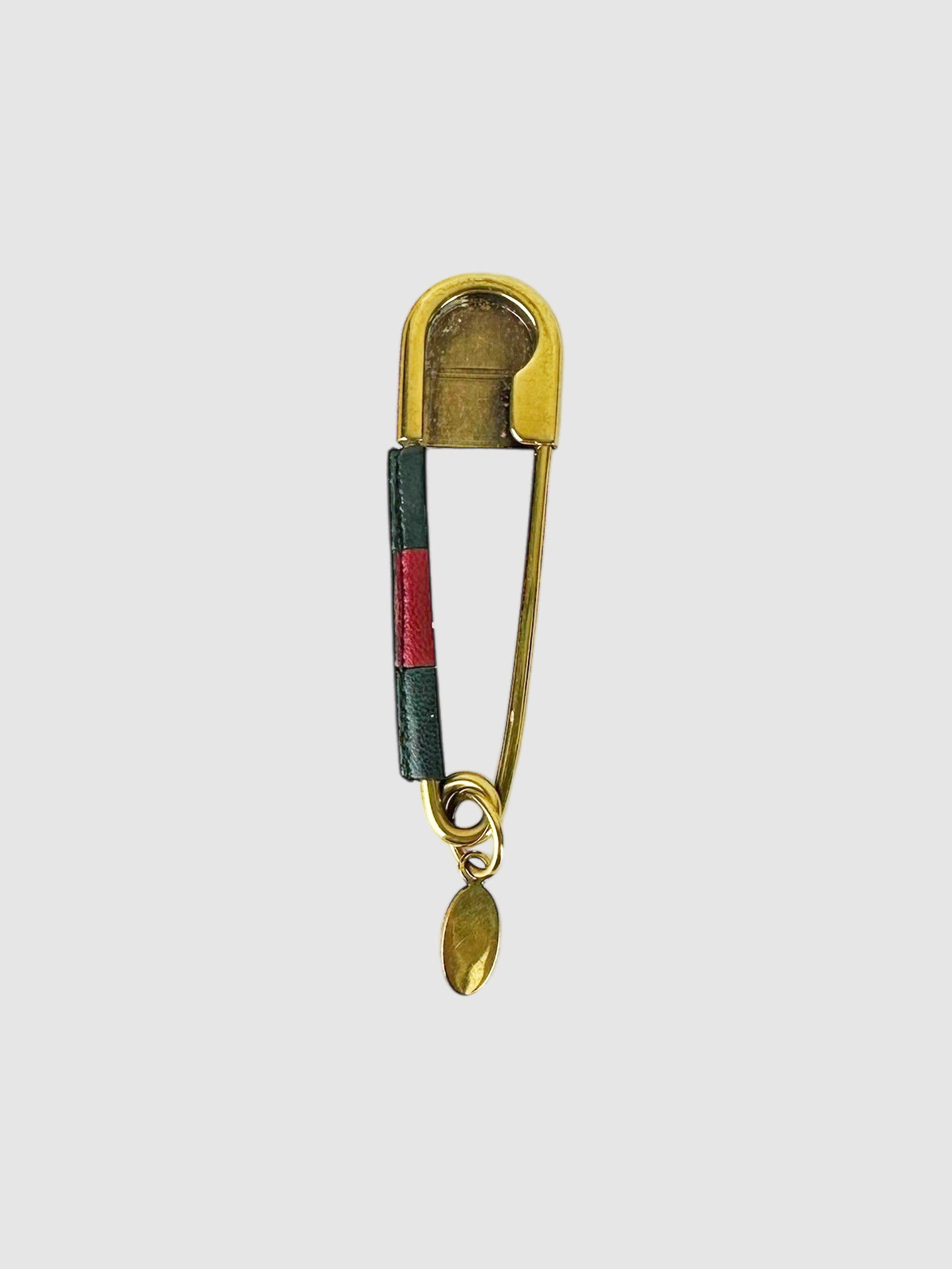 Web Safety Pin Keychain