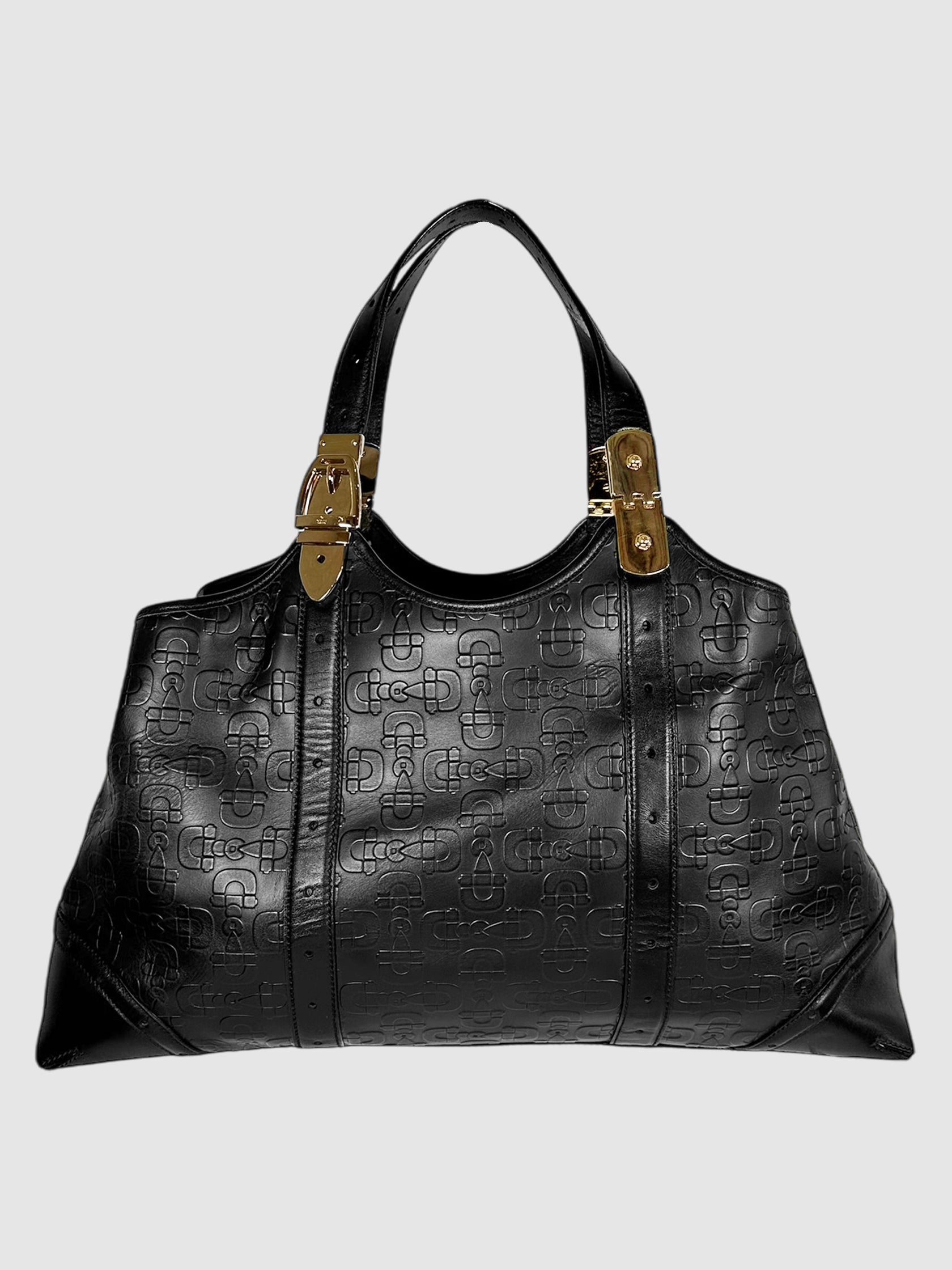 Horsebit Embossed Tote Bag