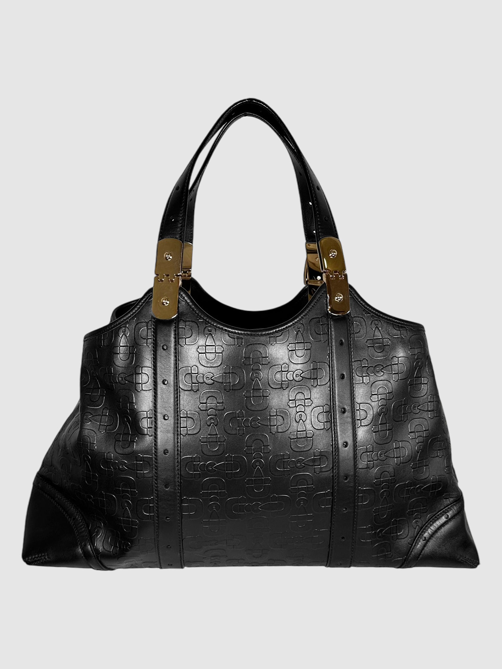 Horsebit Embossed Tote Bag