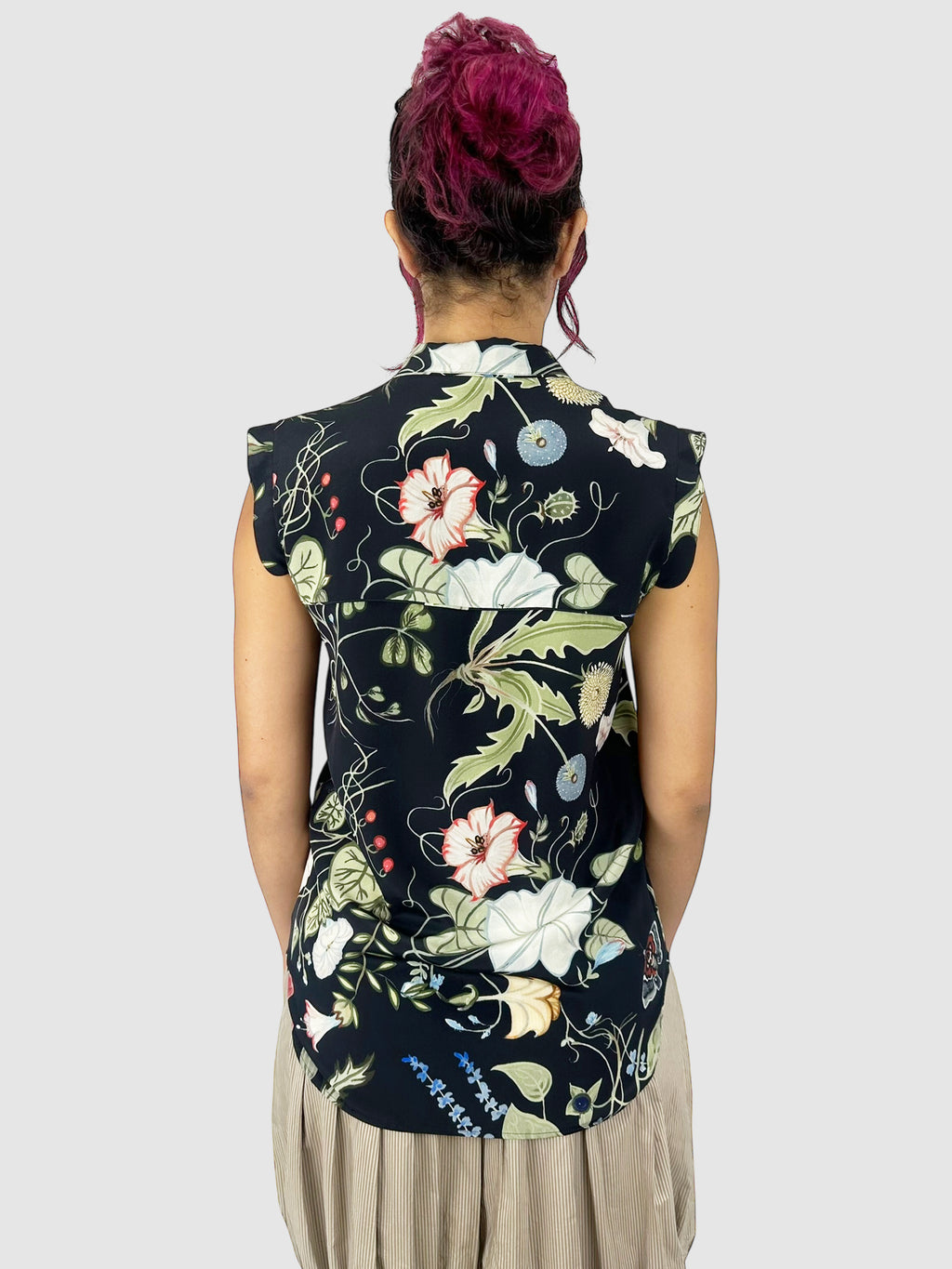 Silk Floral Top