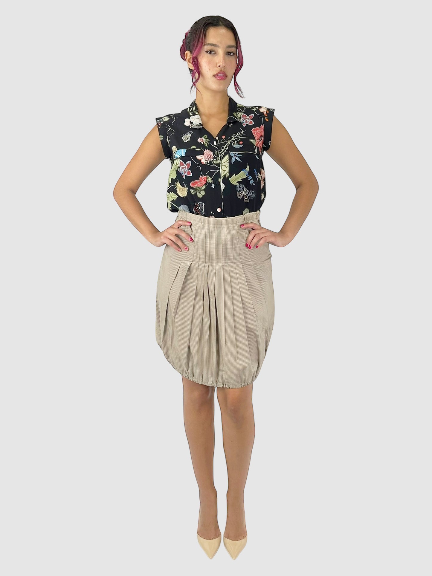Silk Floral Top