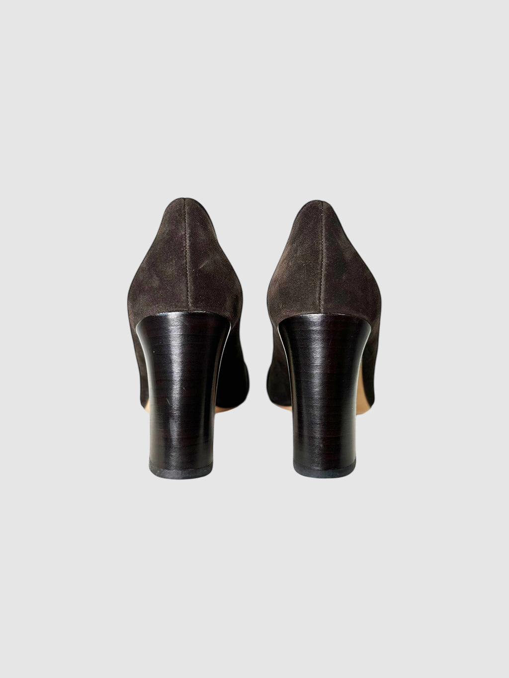 Suede Horsebit Pumps