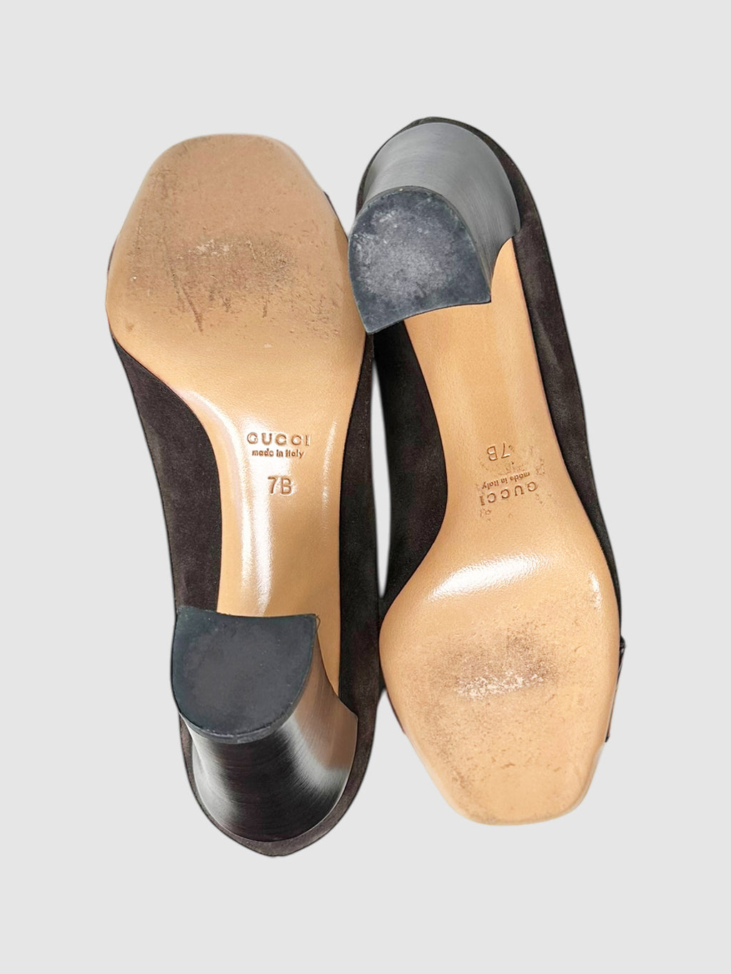 Suede Horsebit Pumps