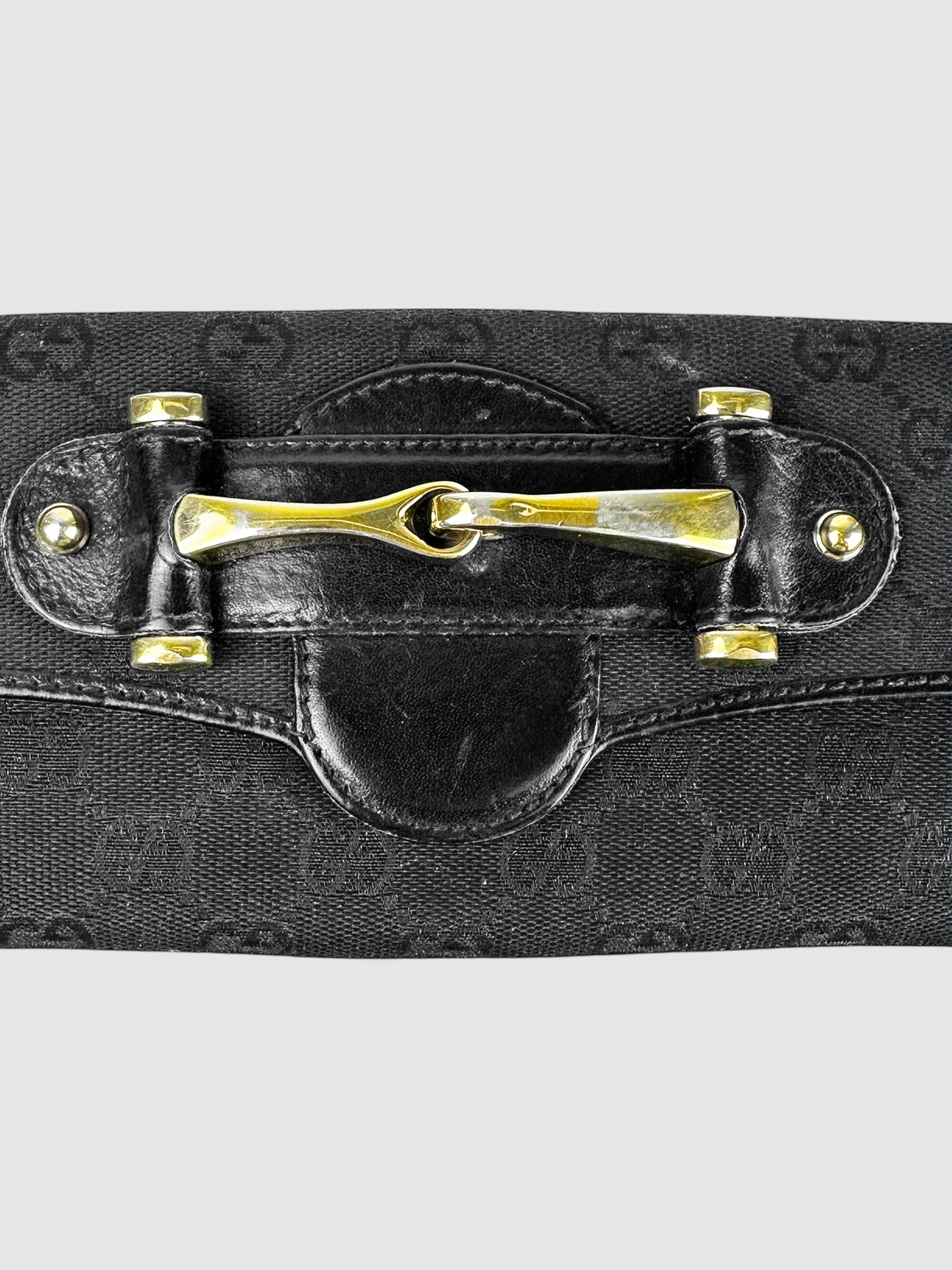 Horsebit Monogram Long Wallet