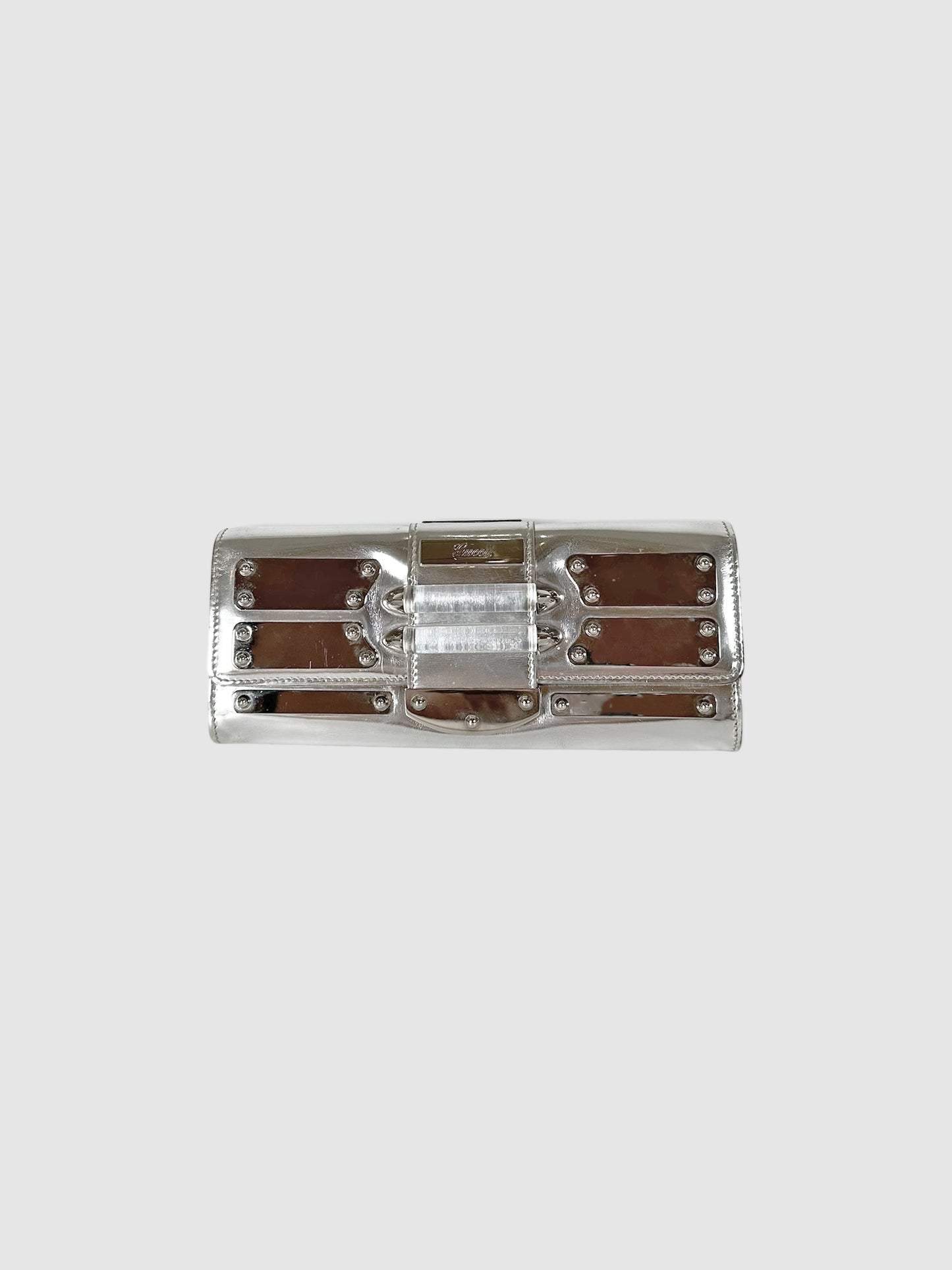Metallic Mirror Clutch