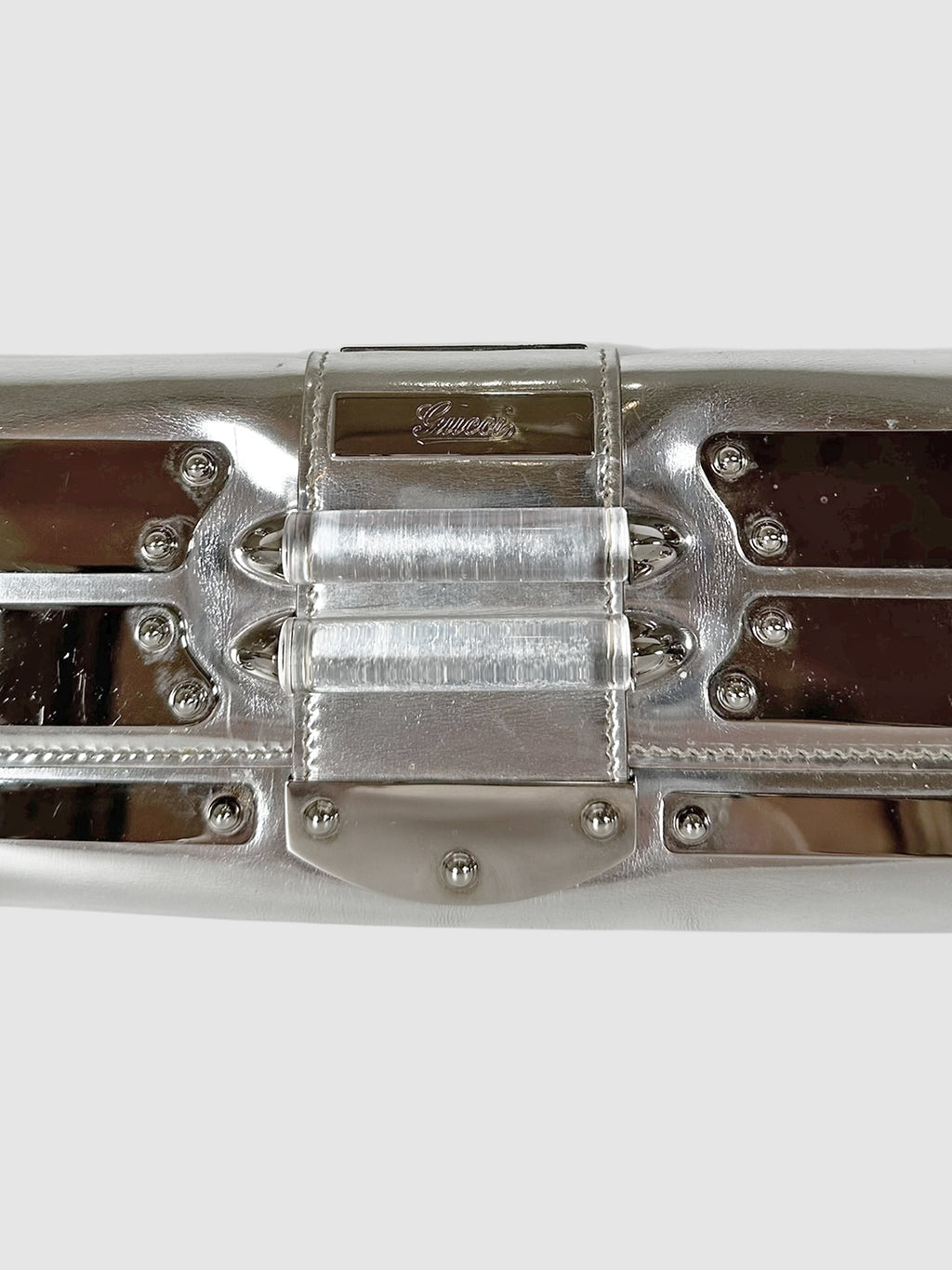 Metallic Mirror Clutch