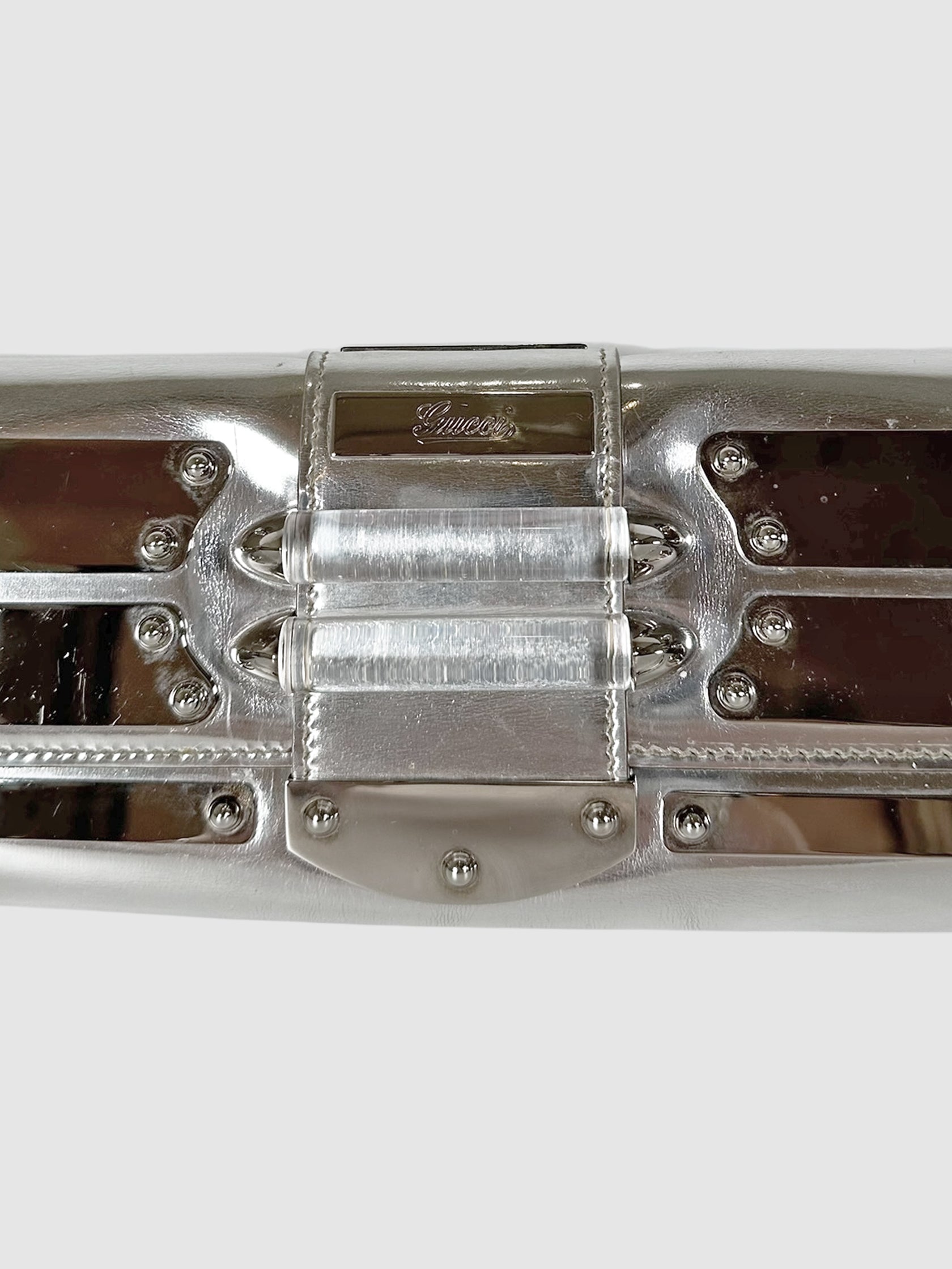 Metallic Mirror Clutch