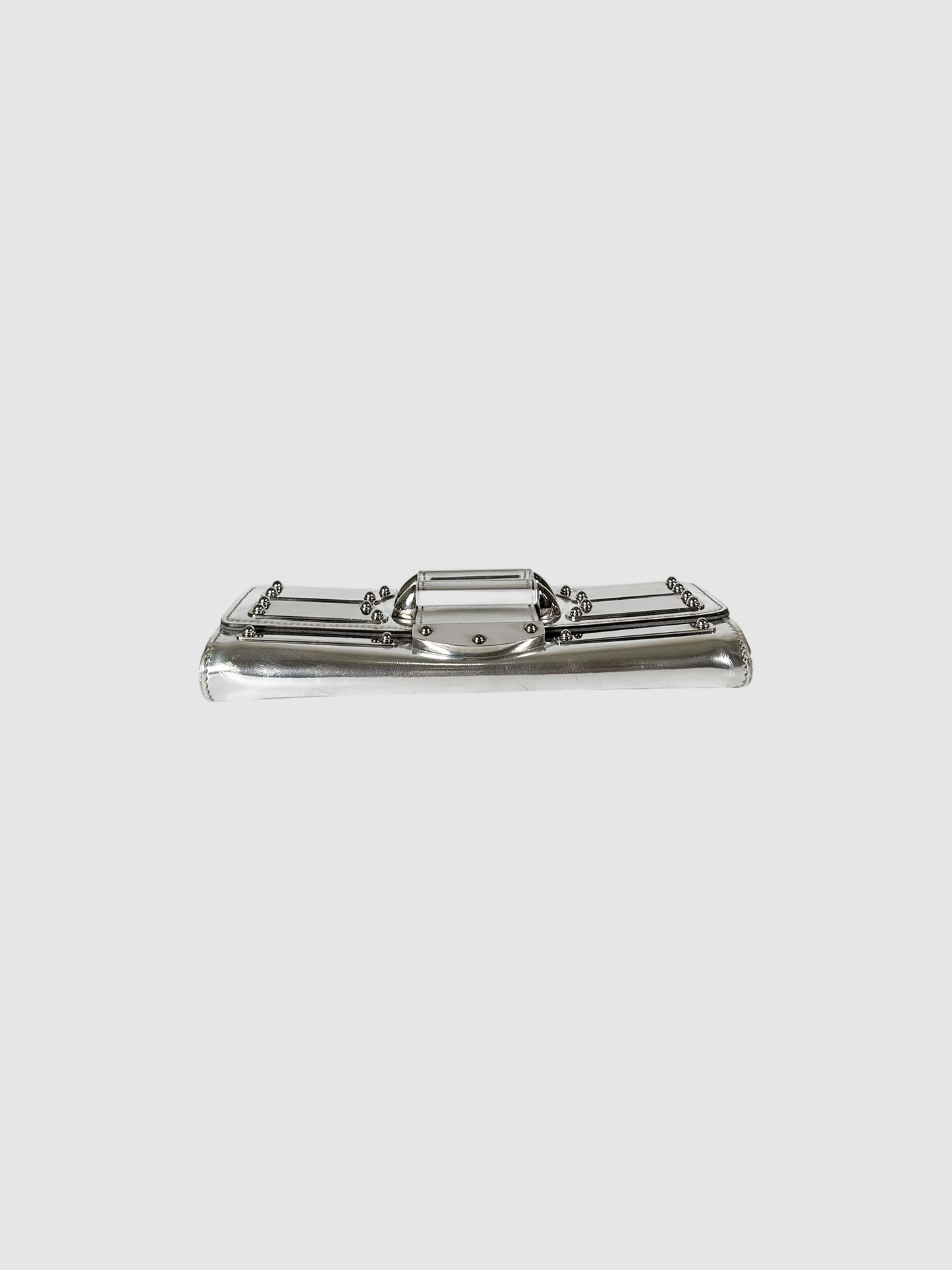 Metallic Mirror Clutch