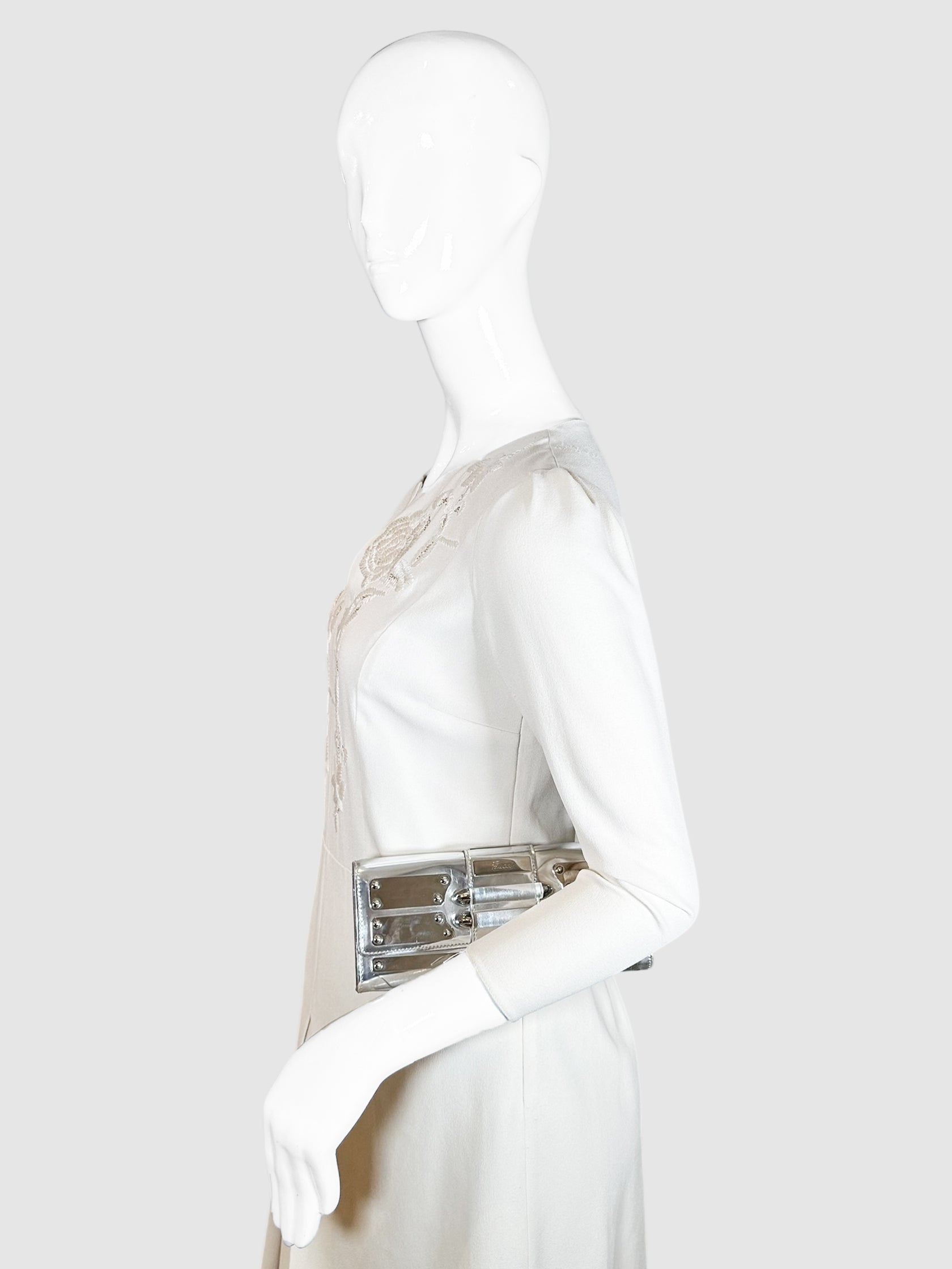 Metallic Mirror Clutch